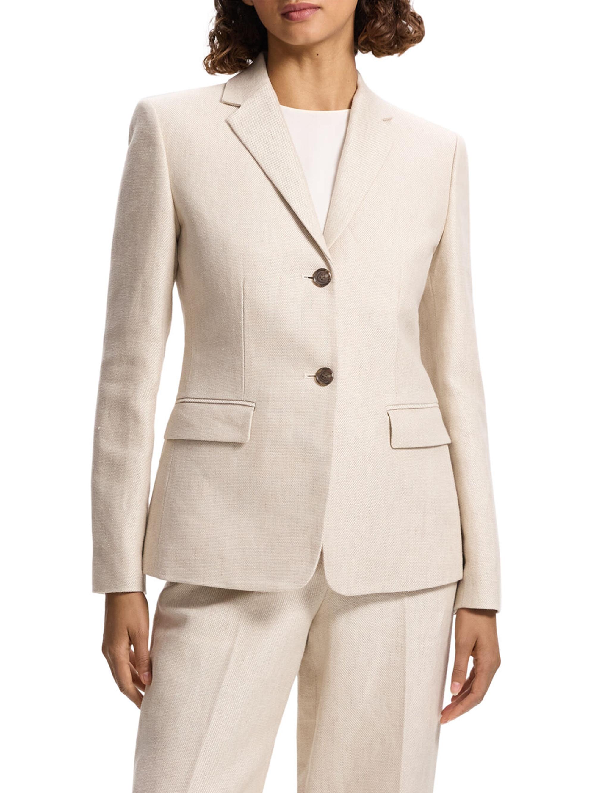 Theory Linen Single-Breasted Blazer | Saks Fifth Avenue