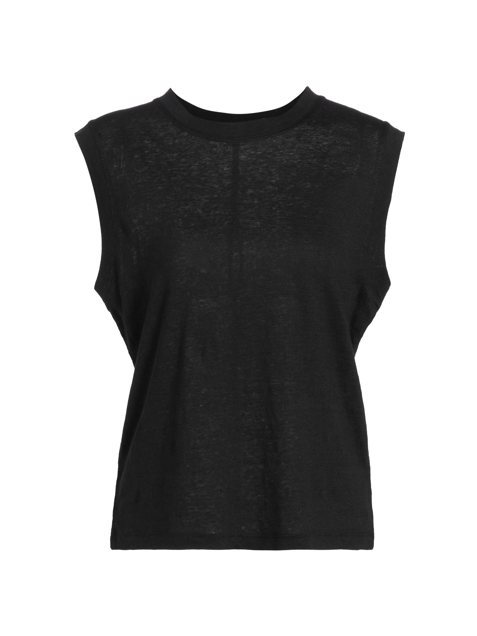 Vince Women's Crop Muscle T-Shirt - Black