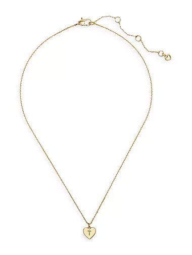 Initial Here Gold-Plated Pendant Necklace