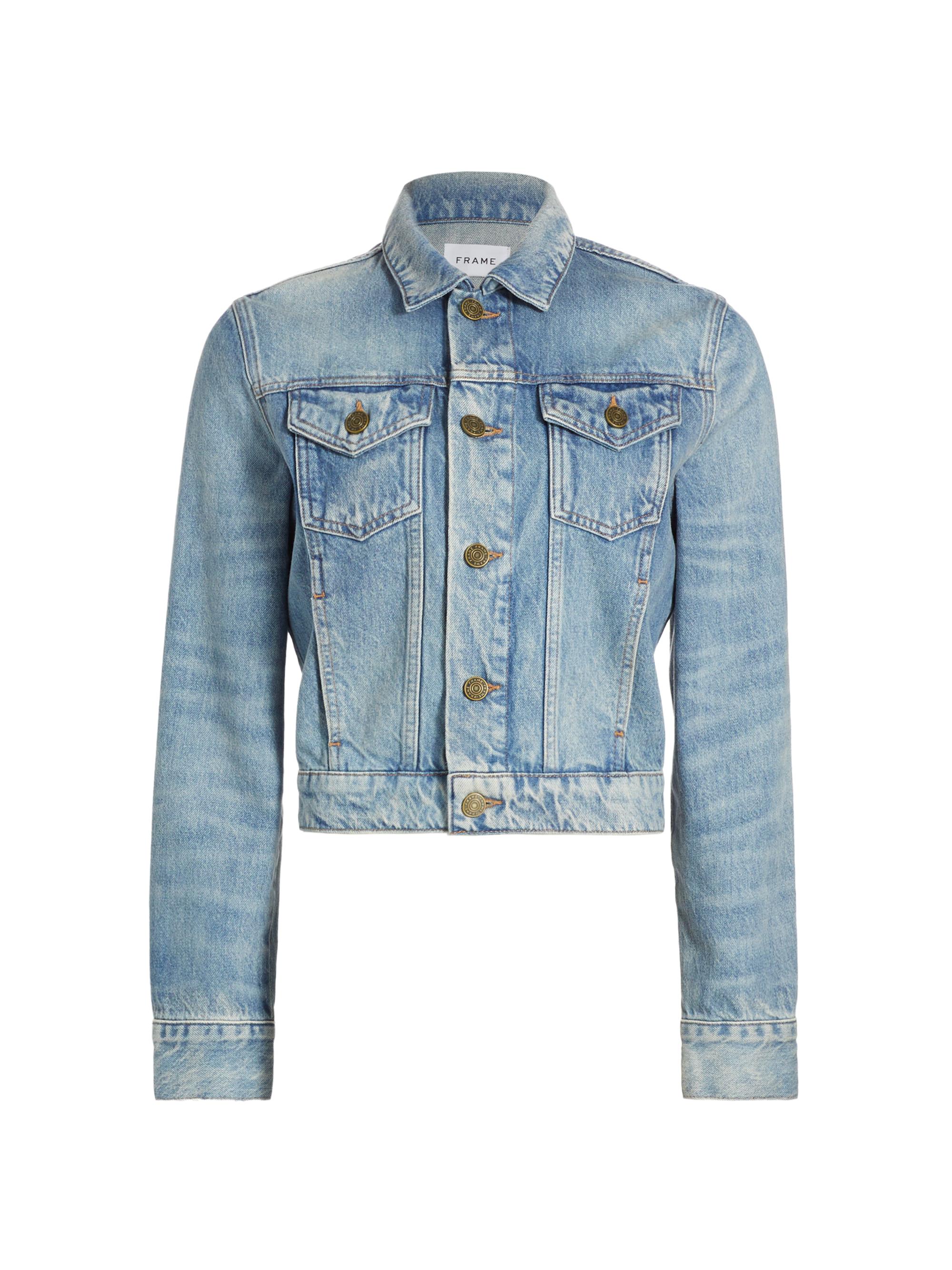 Frame Women's Denim Shrunken Trucker Jacket - Sonata