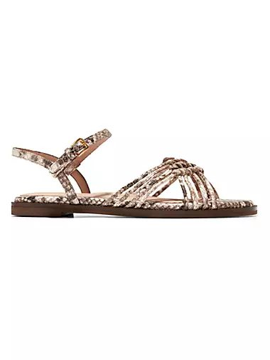 Jitney Knot Leather Sandals