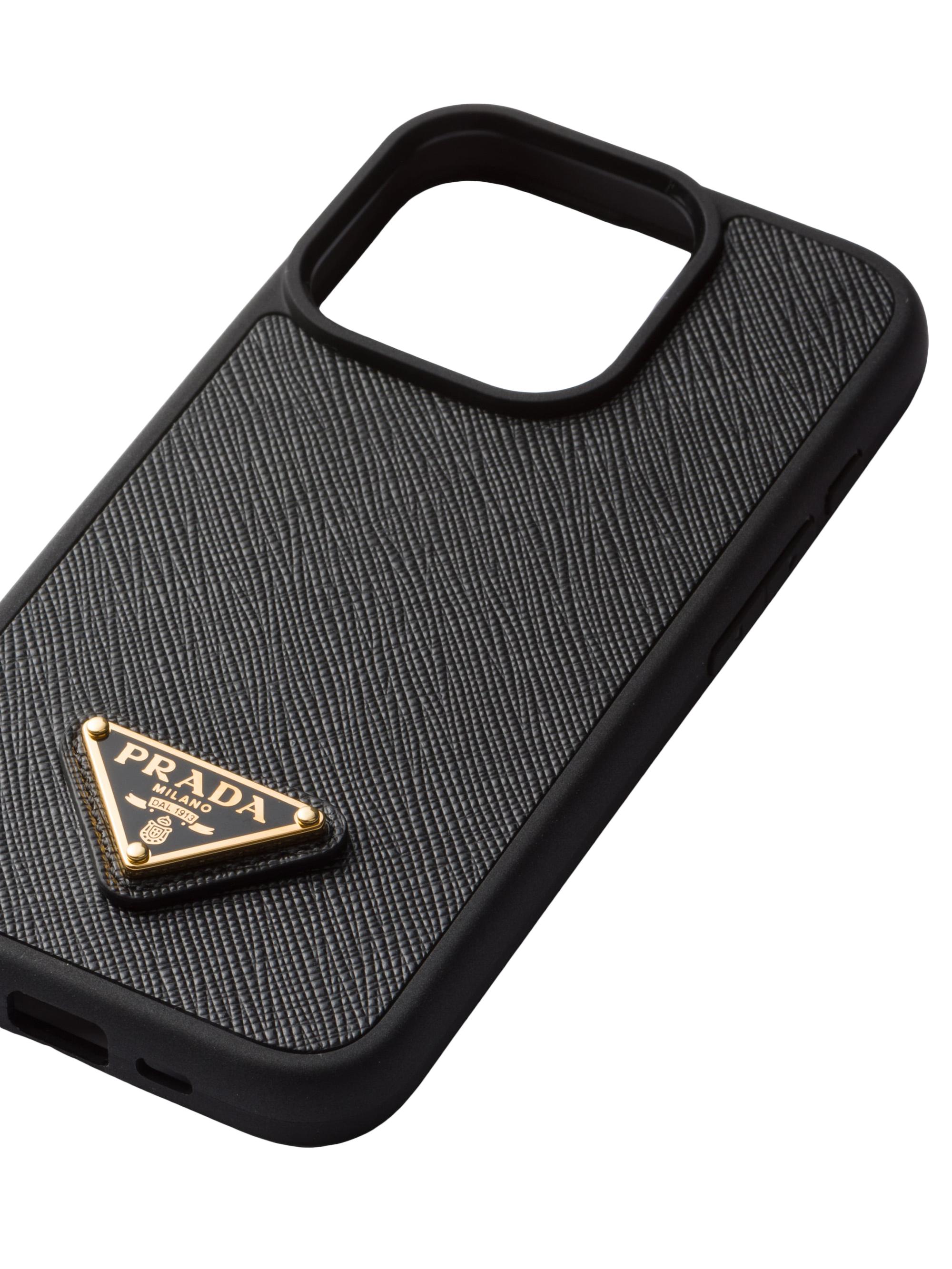 Shop Prada Saffiano Leather Cover for iPhone 15 Pro | Saks Fifth 