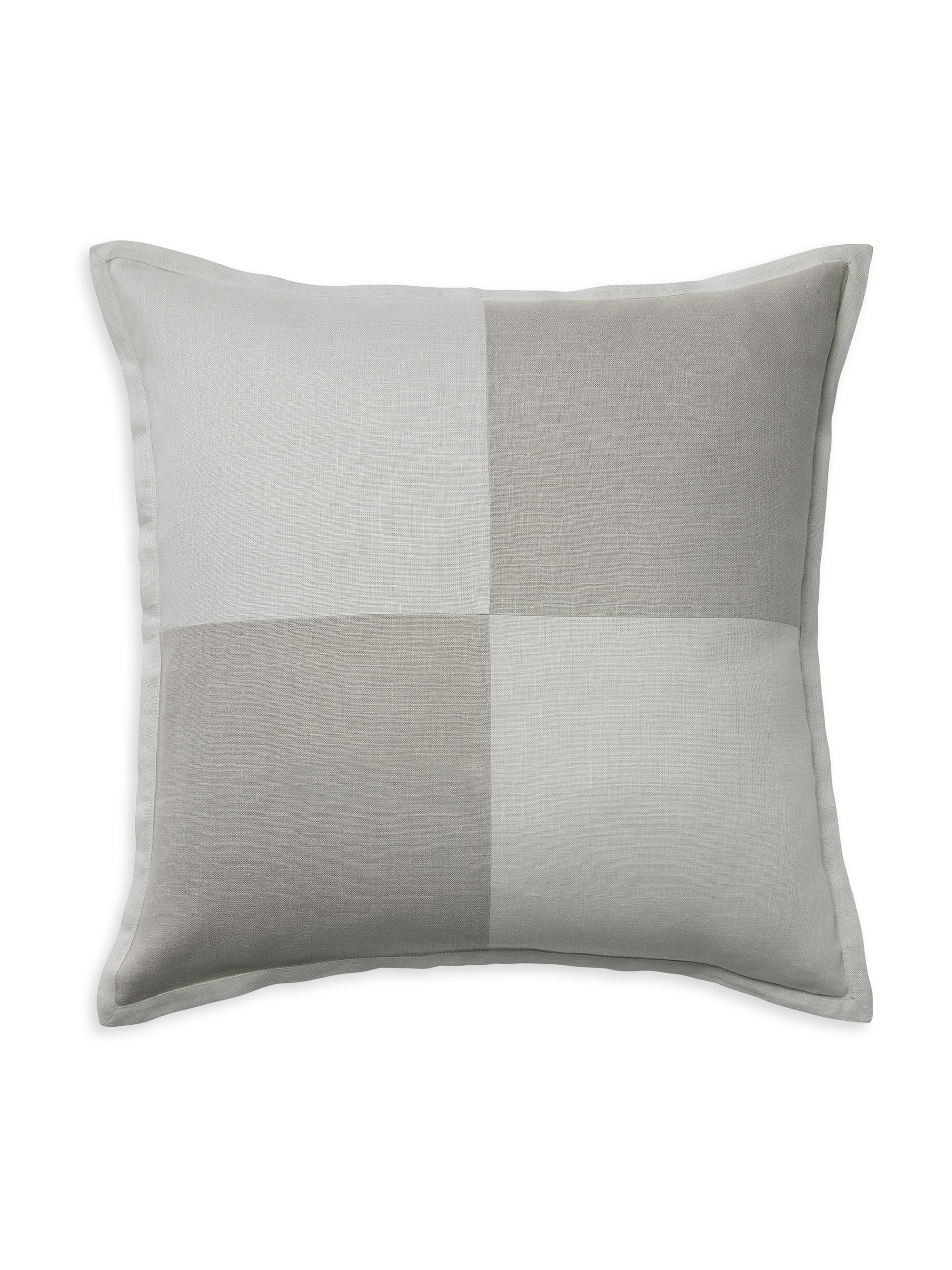 Sferra Scacchi Decorative Pillow - Platinum Grey