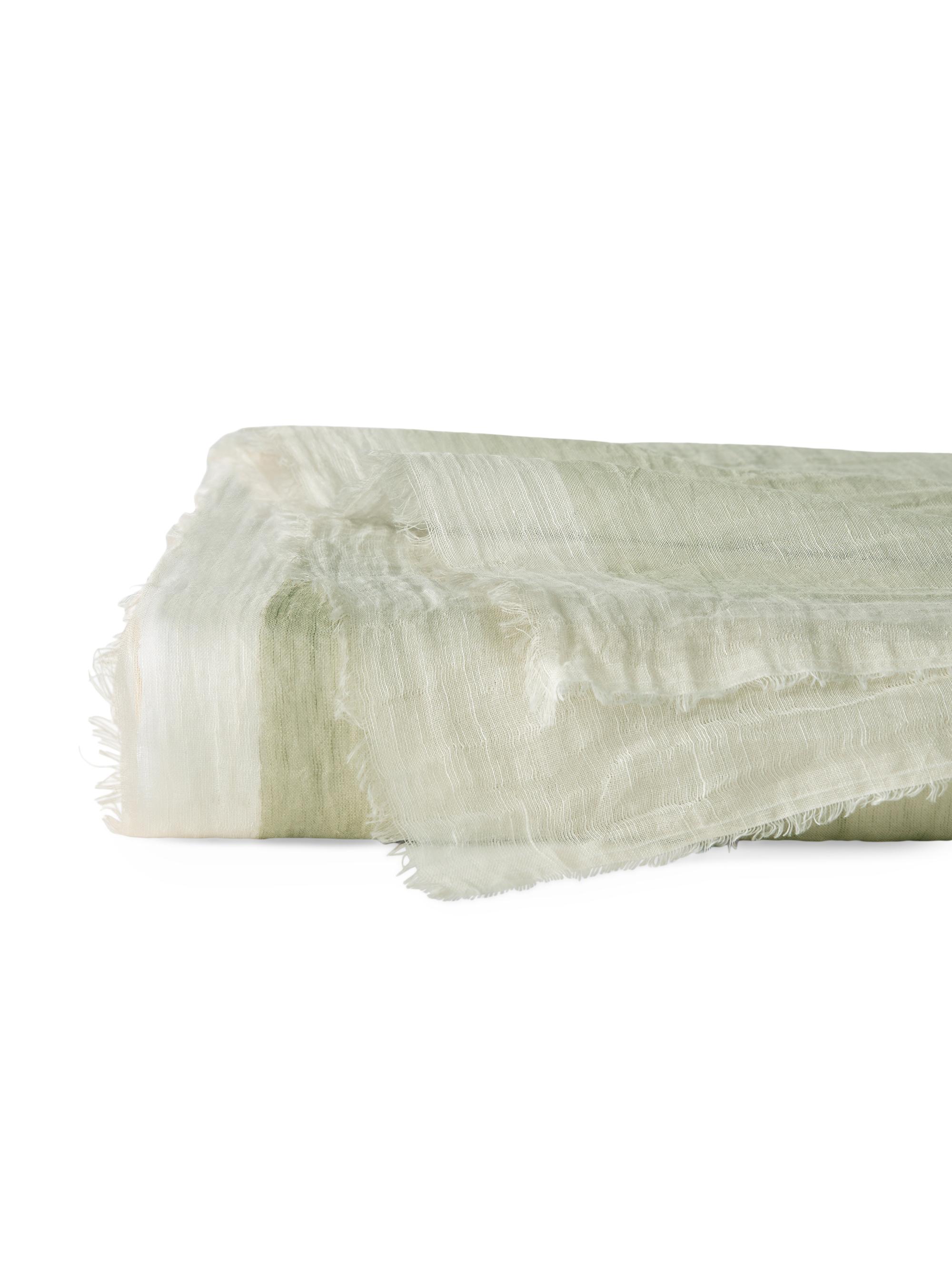 Sferra Pitura Throw Blanket - Moss Taupe