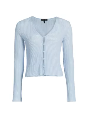 rag & bone Women's Dorit Wool-Blend Cardigan - Light Blue - Women's Clothing