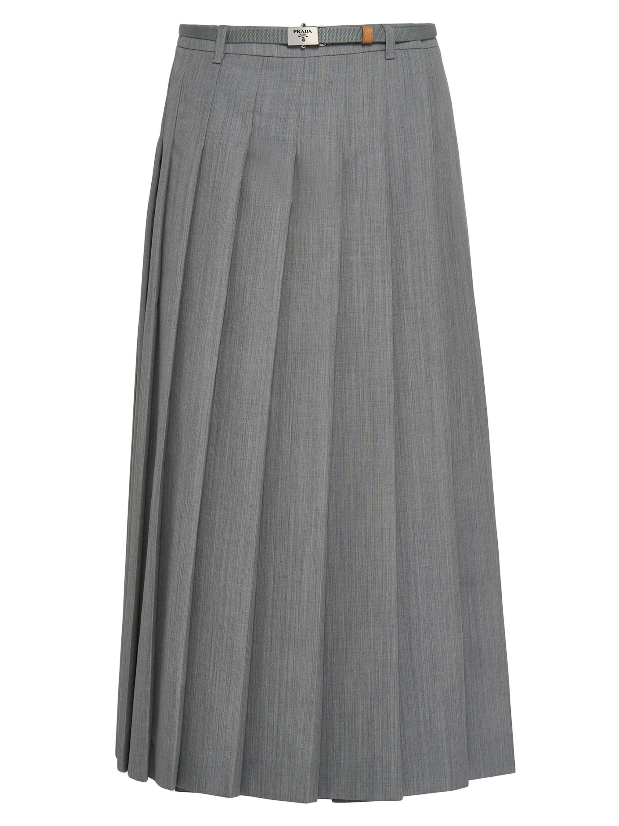 graphpaper silk wool pleats skirt サイズ0 スカート - スカート