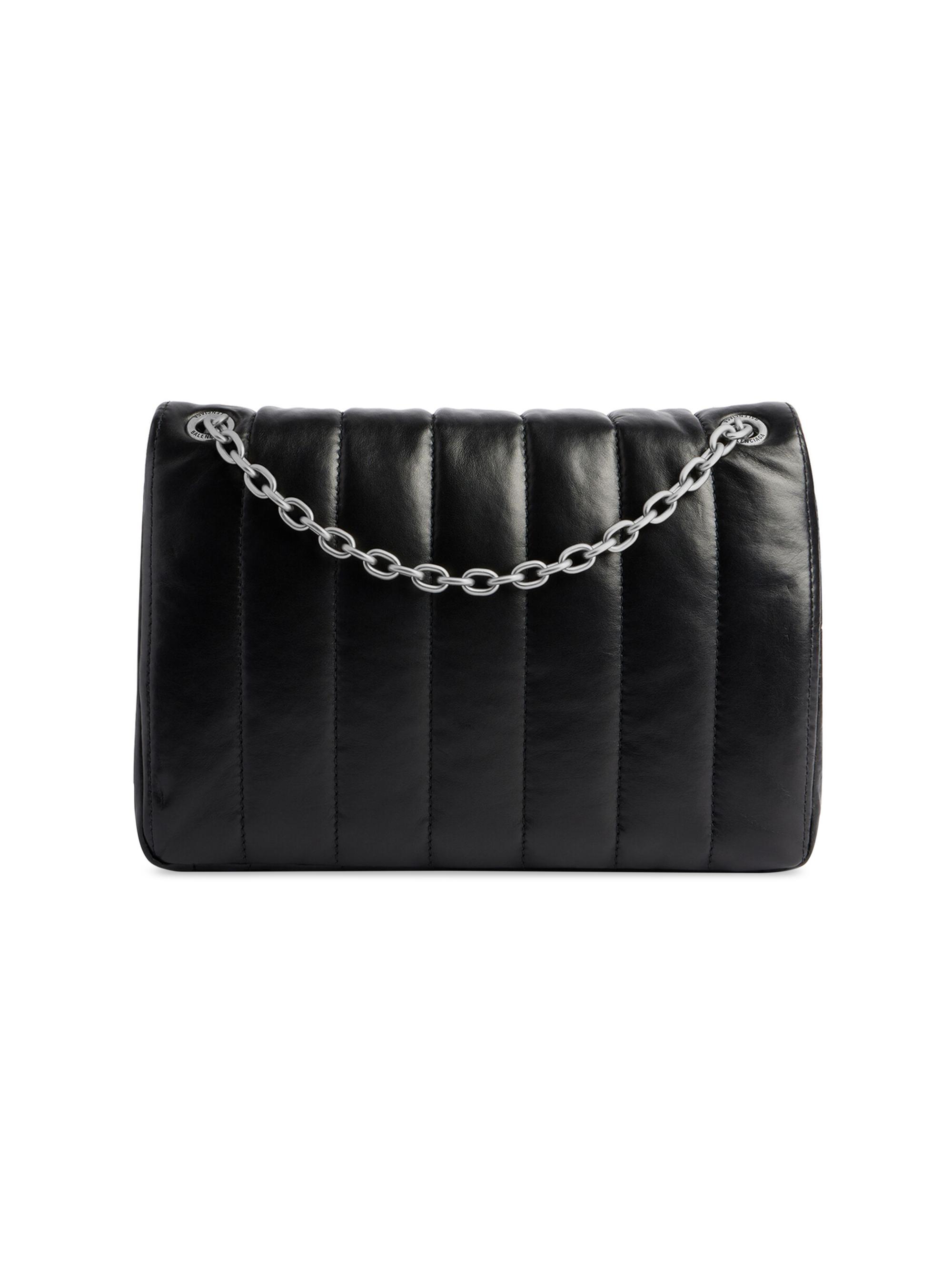 バッグ balenciaga monaco mini Monaco Mini BB leather shoulder bag in black - Balenciaga | Mytheresa