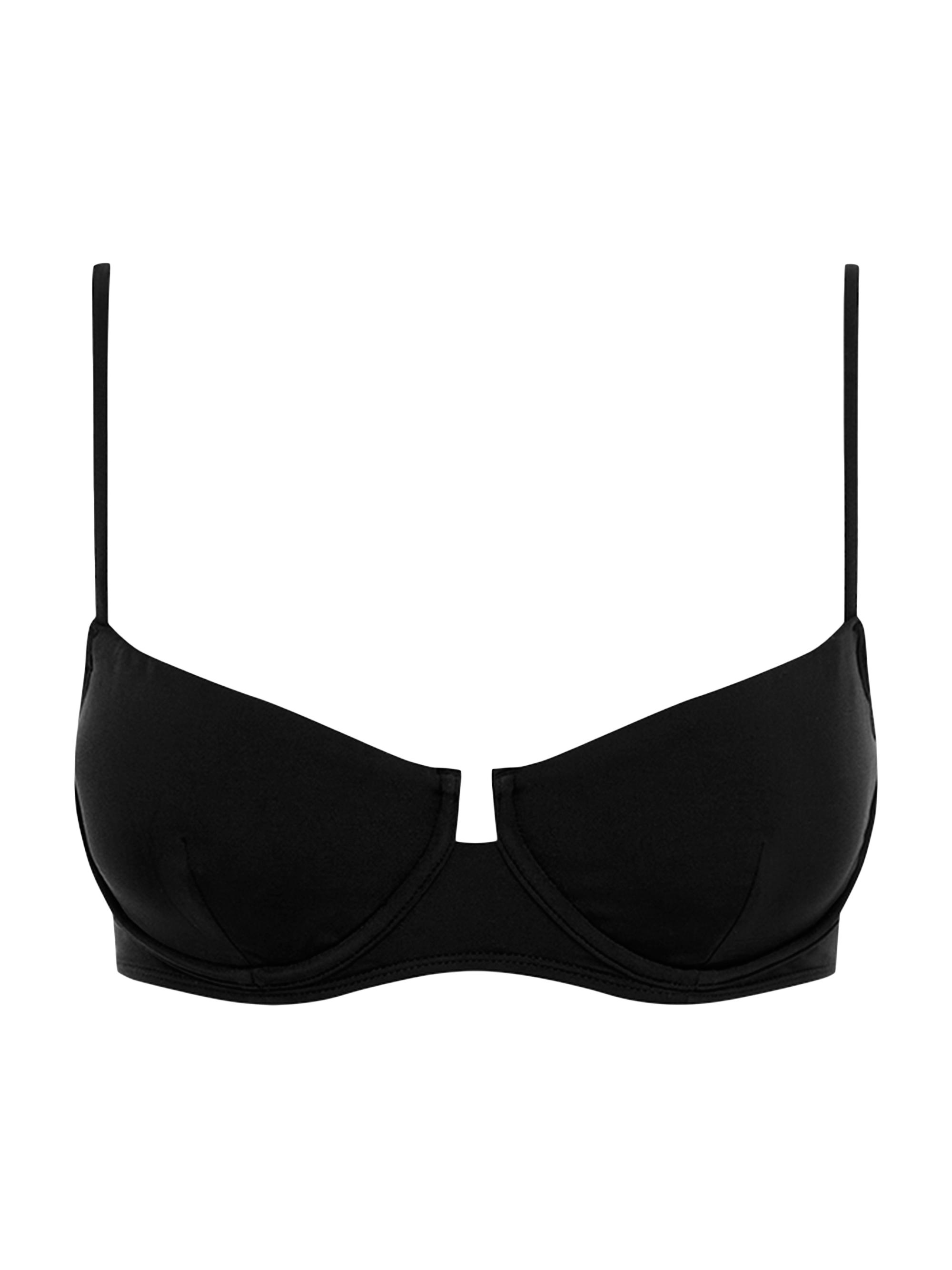 Peony Women's Balconette Bikini Top - Noir