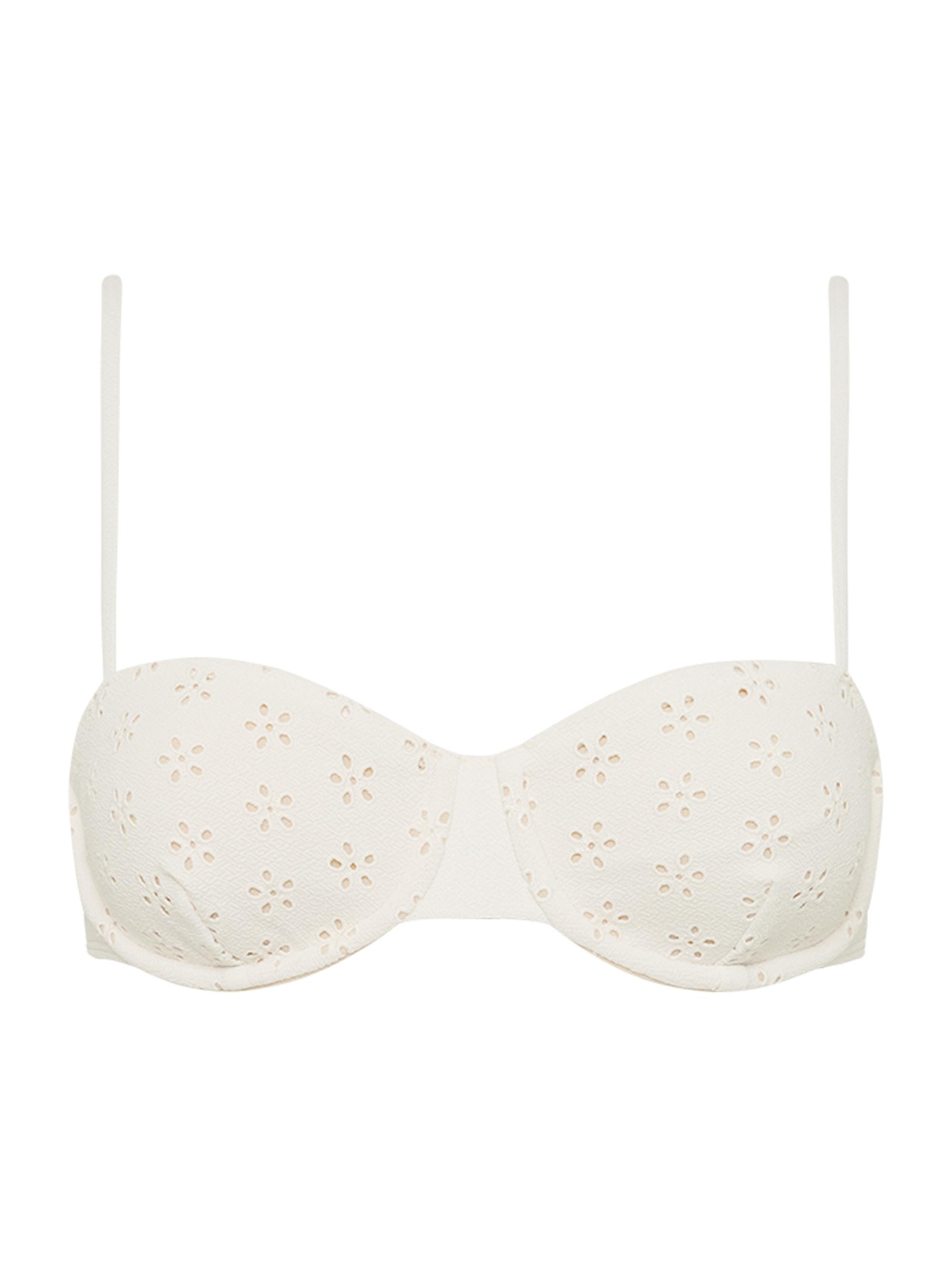 Peony Women's Broderie Balconette Bikini Top - Fleur