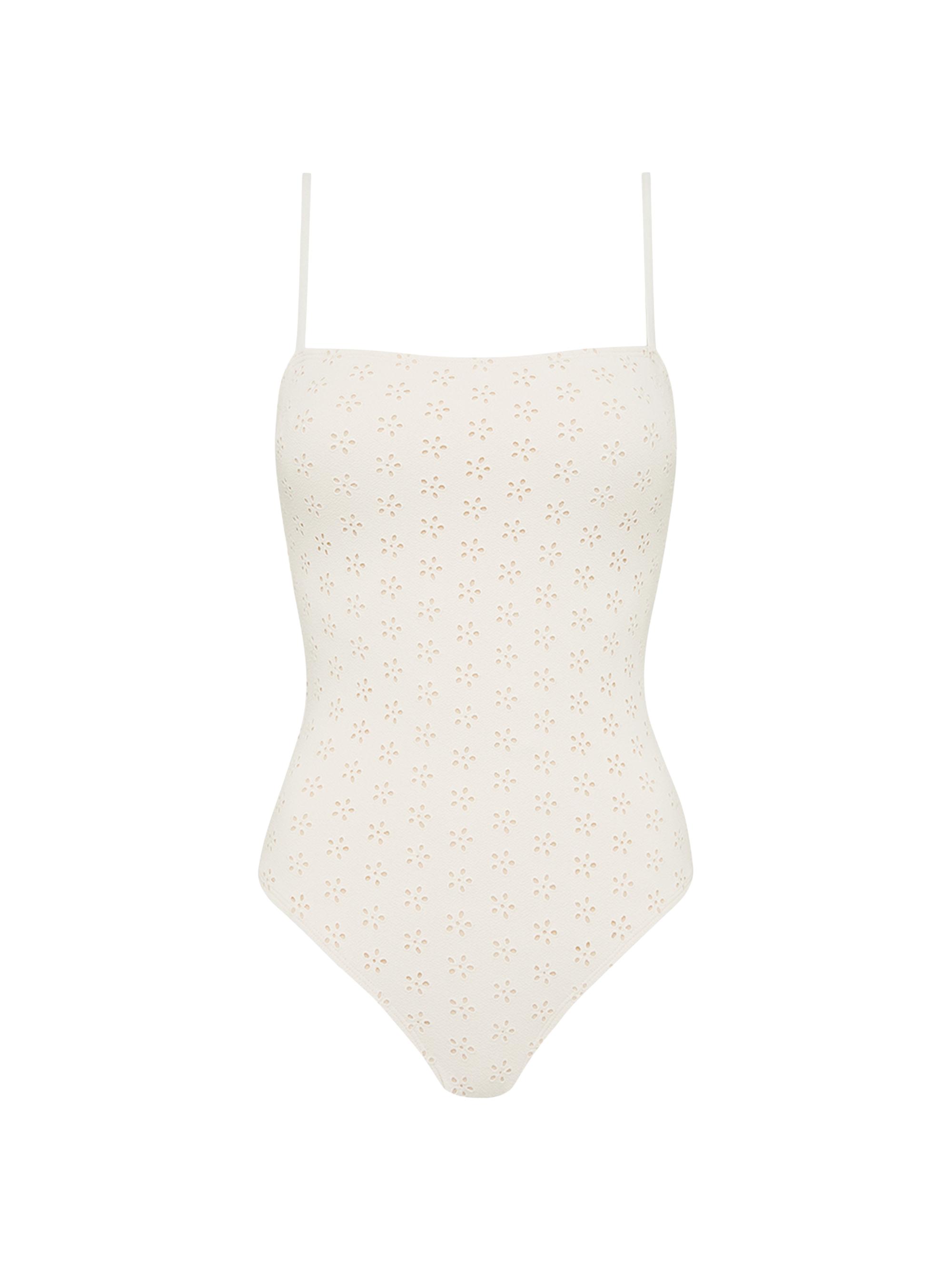 Peony Women's Broderie One-Piece Swimsuit - Fleur