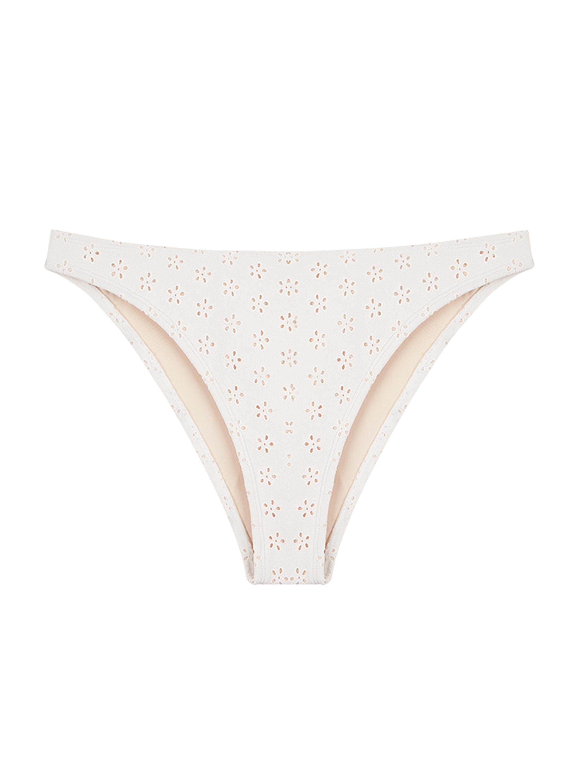 Peony Women's Broderie Bikini Bottom - Fleur