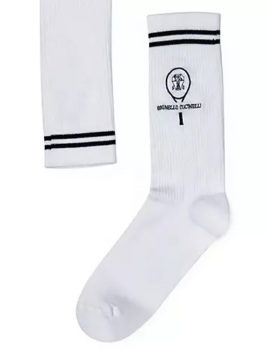 Techno Cotton Rib Knit Socks