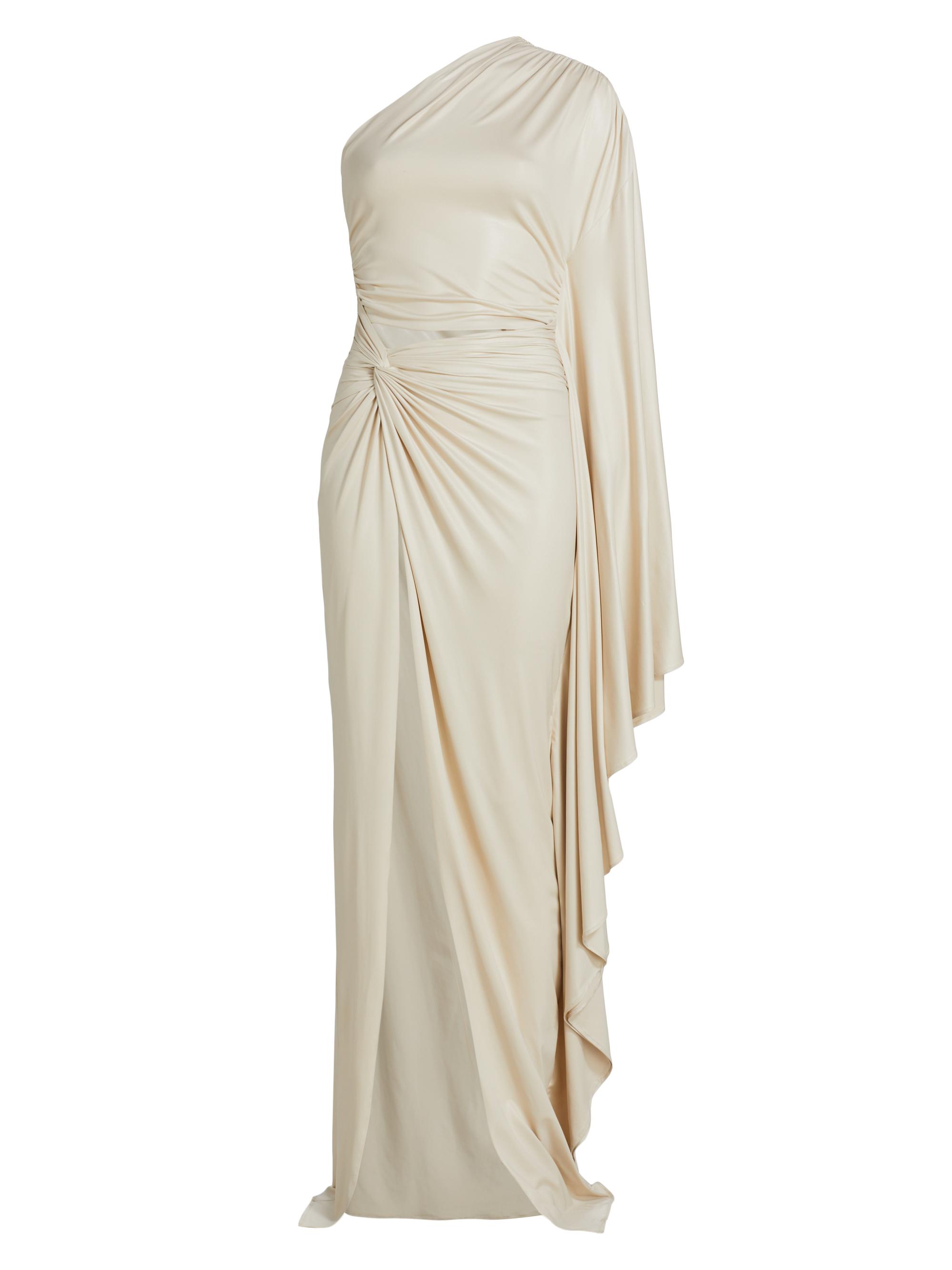 LaPointe One-Shoulder Coated Jersey Gown Saks Fifth Avenue