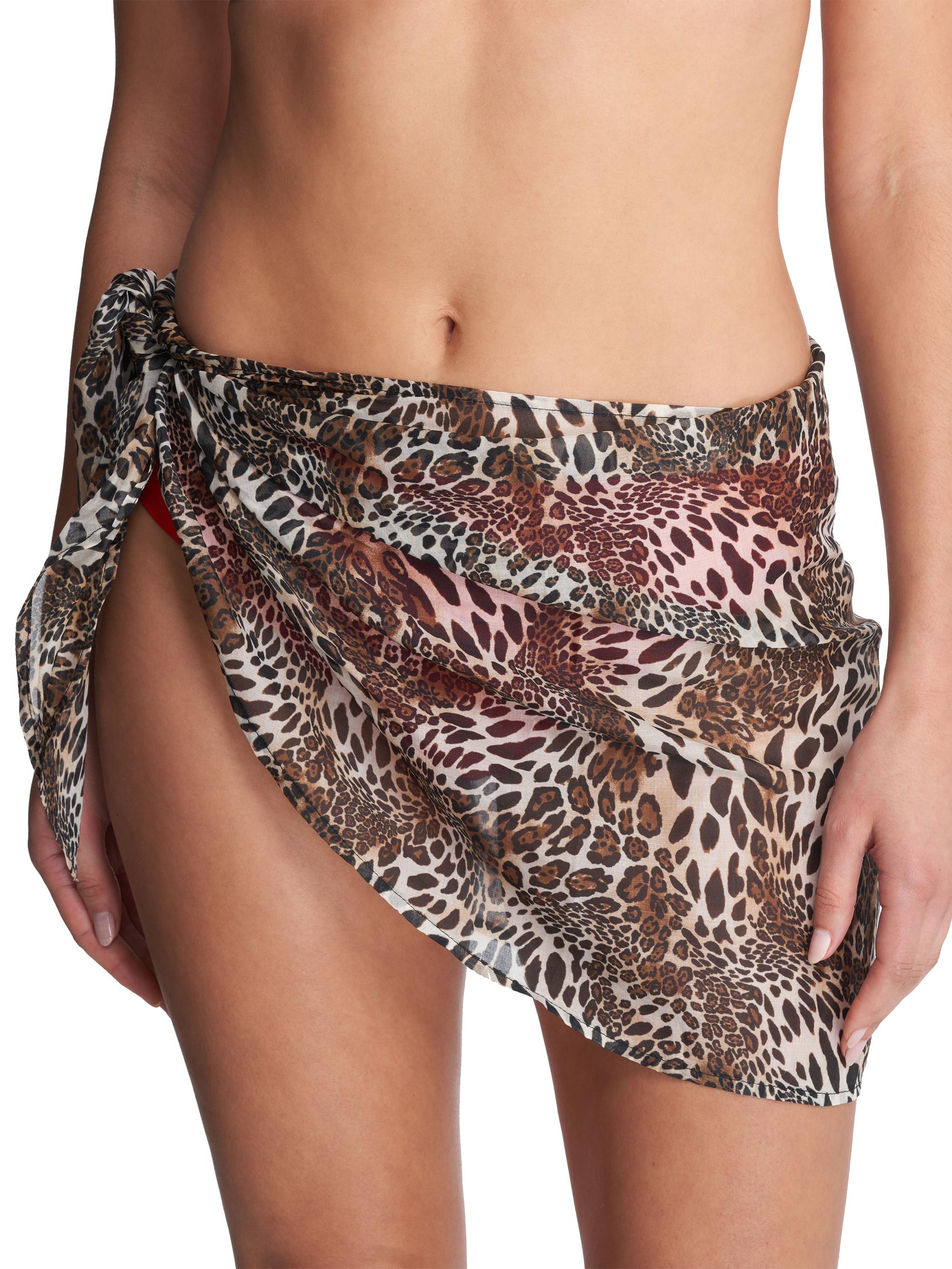 Natori Women's Aplaya Sarong - Luxe Leopard Print