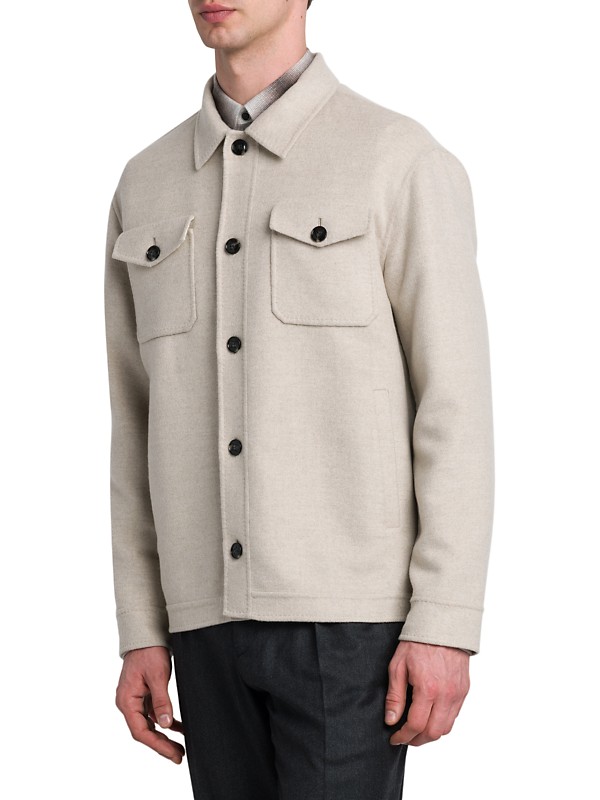 Shop Kiton Wool-Cashmere Button-Front Jacket | Saks Fifth Avenue Shop Kiton Wool-Cashmere Button-Front Jacket | Saks Fifth Avenue