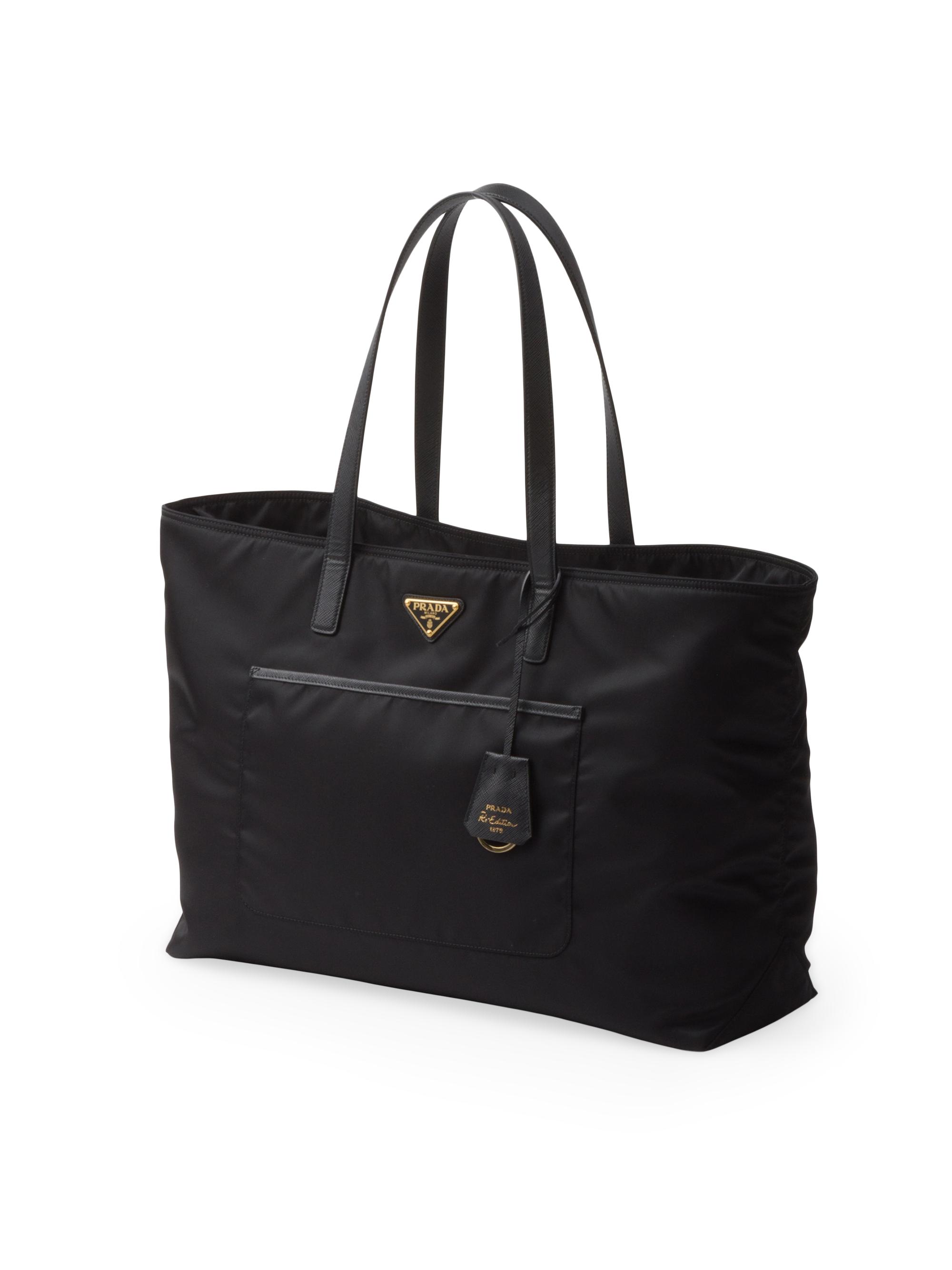 Prada Re-Edition 1978 Large Re-Nylon and Saffiano Leather Tote Bag
