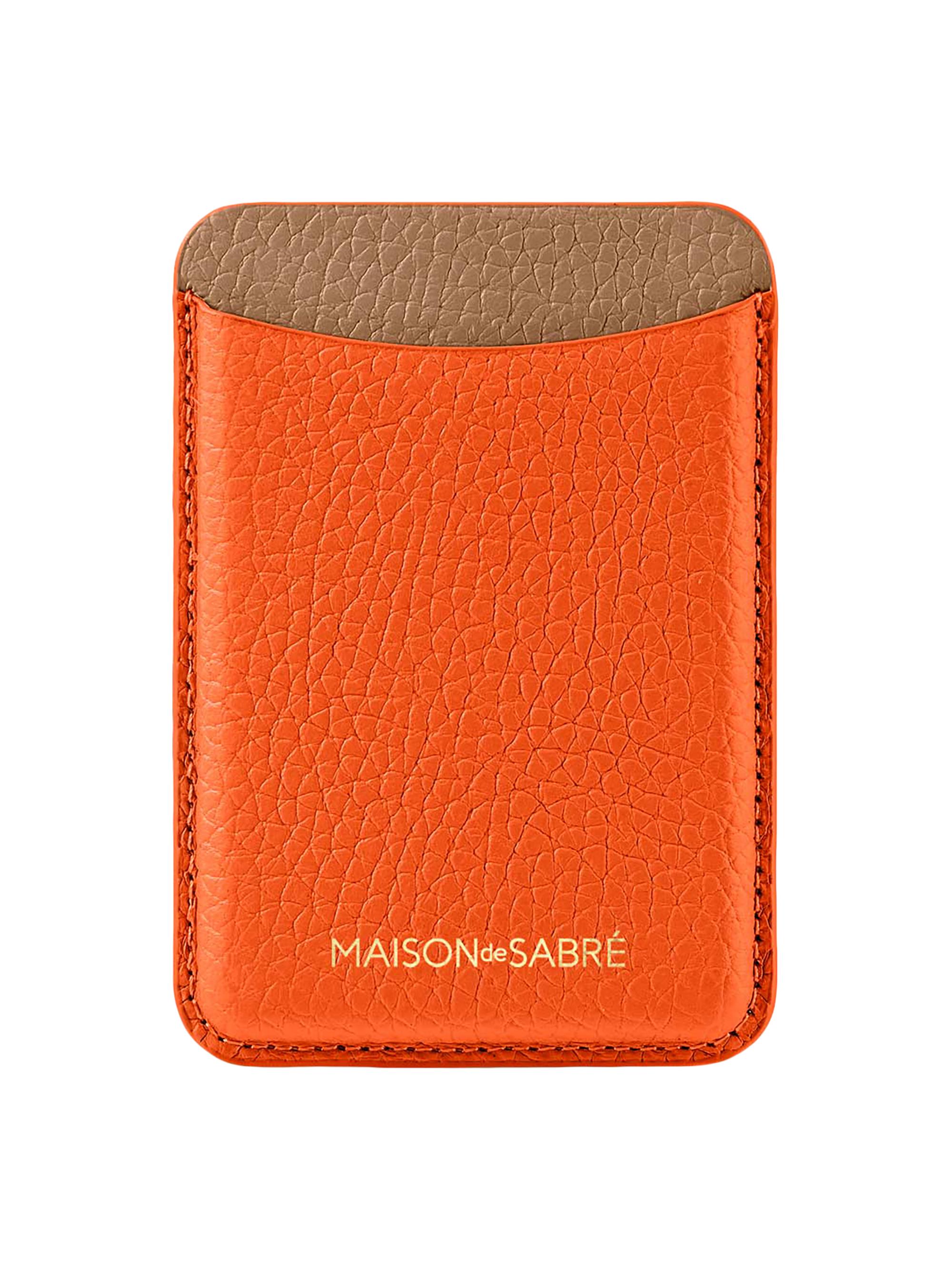 Maison de Sabre Leather MagSafe Wallet - Manhattan Sandstone