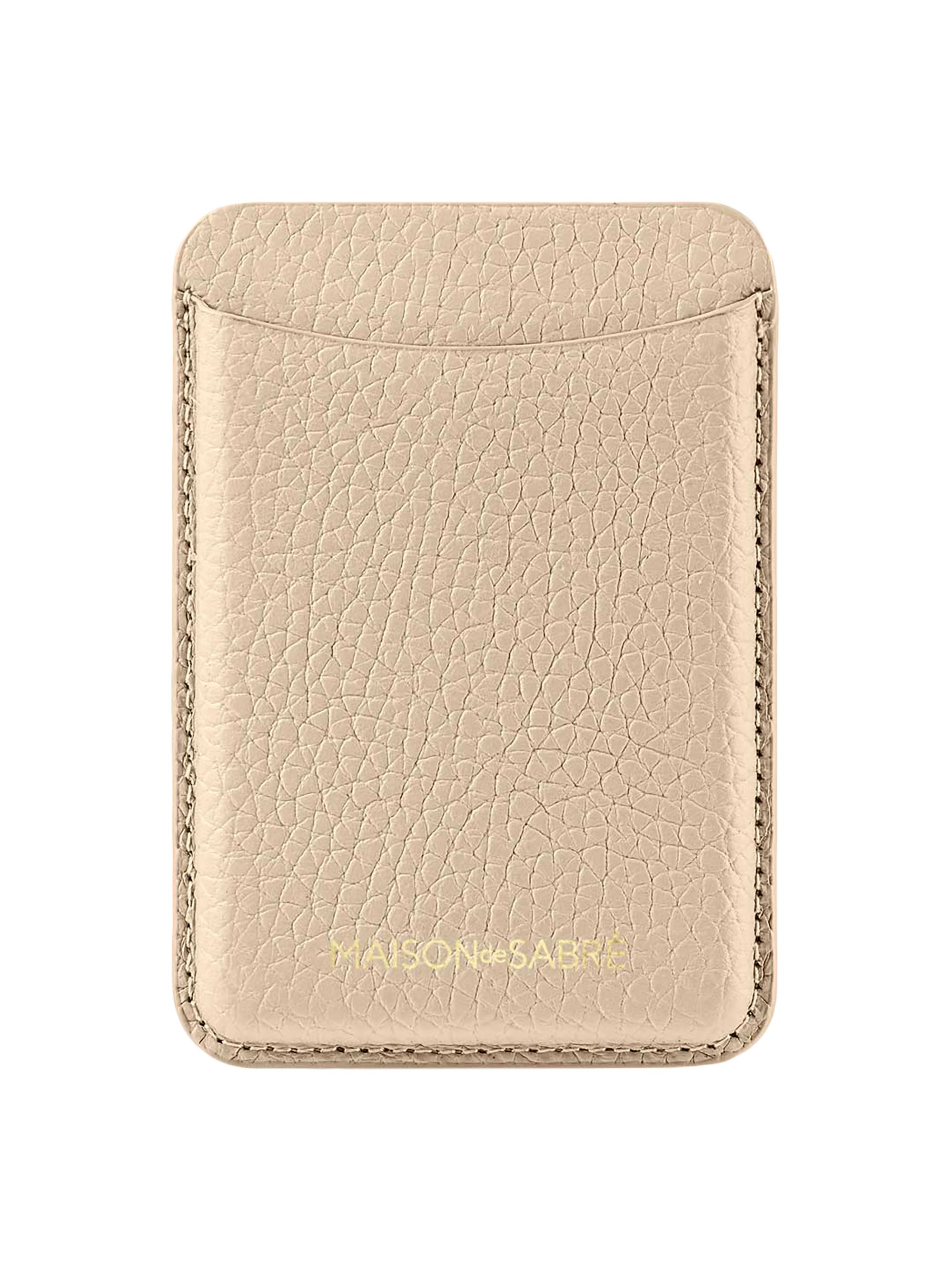 Maison de Sabre Leather MagSafe Wallet - Saharan