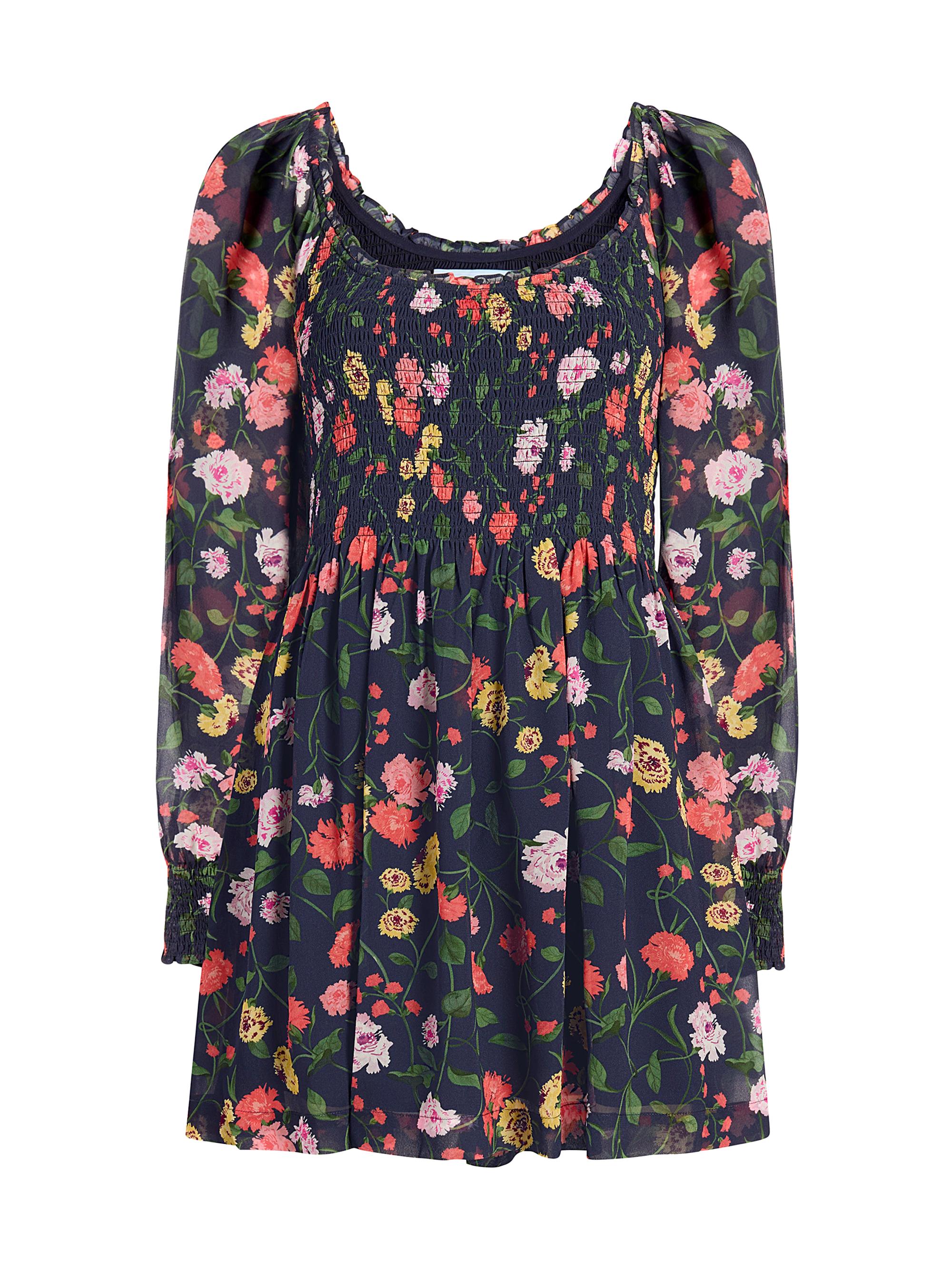 Hill House Home Women's The Norah Nap Dress - Navy Peony Bouquet