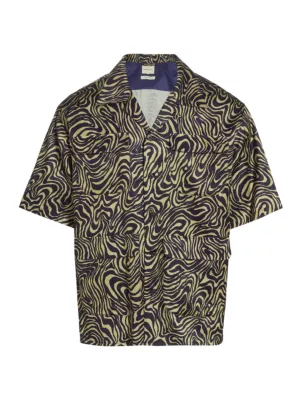 Shop Nicholas Daley Aloha Zebra Swirl Short-Sleeve Shirt | Saks Fifth Avenue