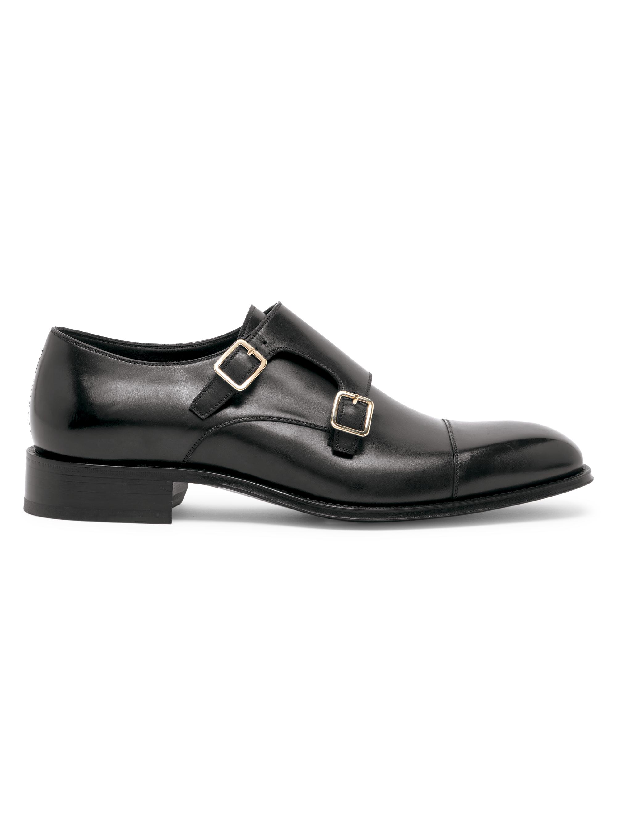 TOM FORD Claydon Leather Double-Monk-Strap Shoes | Saks Fifth Avenue