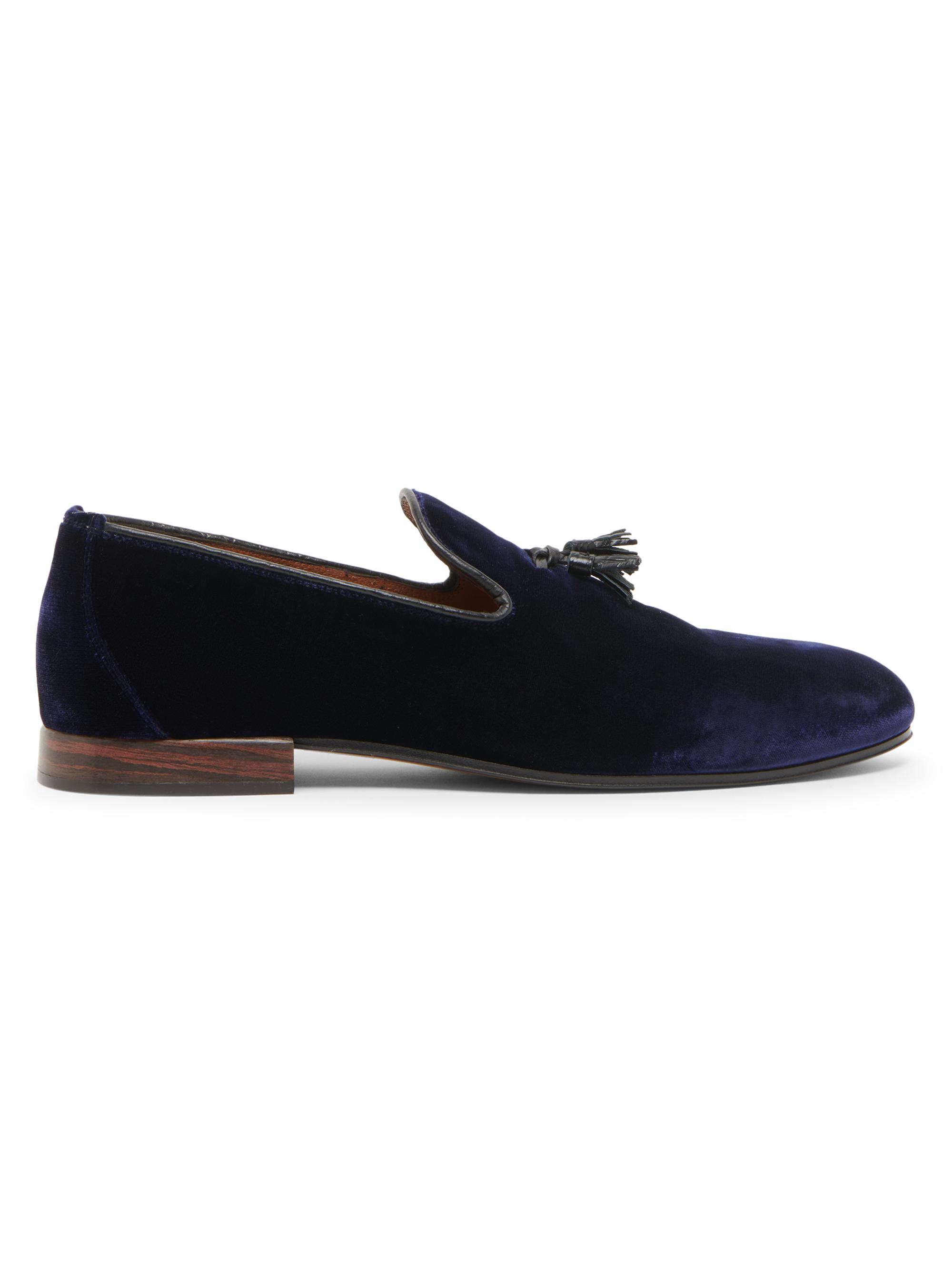 TOM FORD Men's Nicolas Velvet Tassel Loafers - Ink
