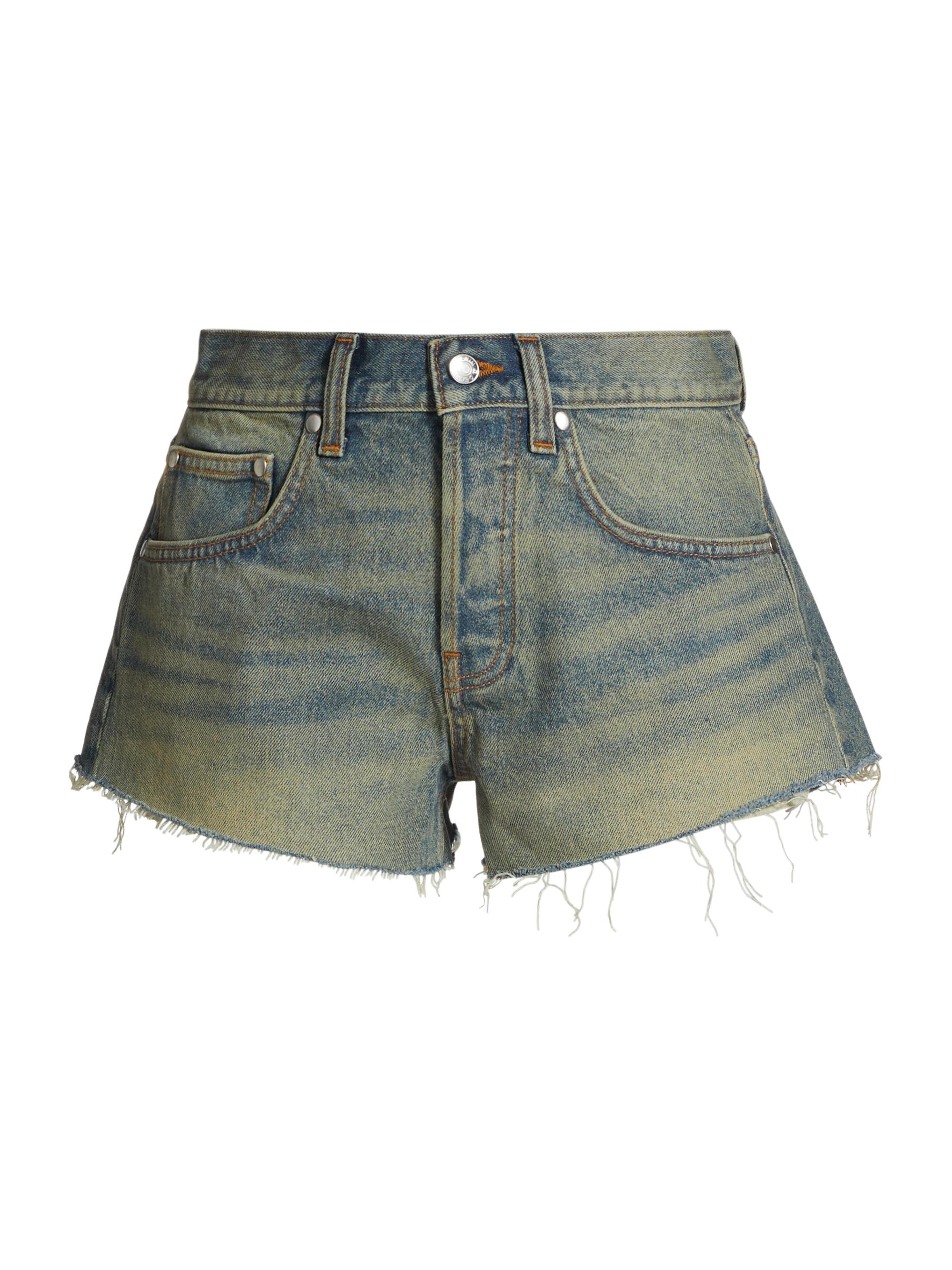 Low-Rise Denim Shorts