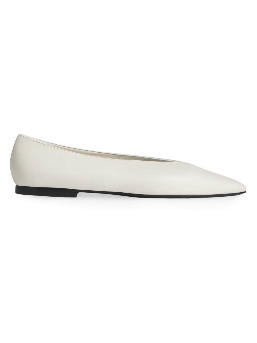 【PORTERNA】Ruby Point Flat Shoes Co Leather Point-Toe Ballerina Flats | Saks Fifth Avenue