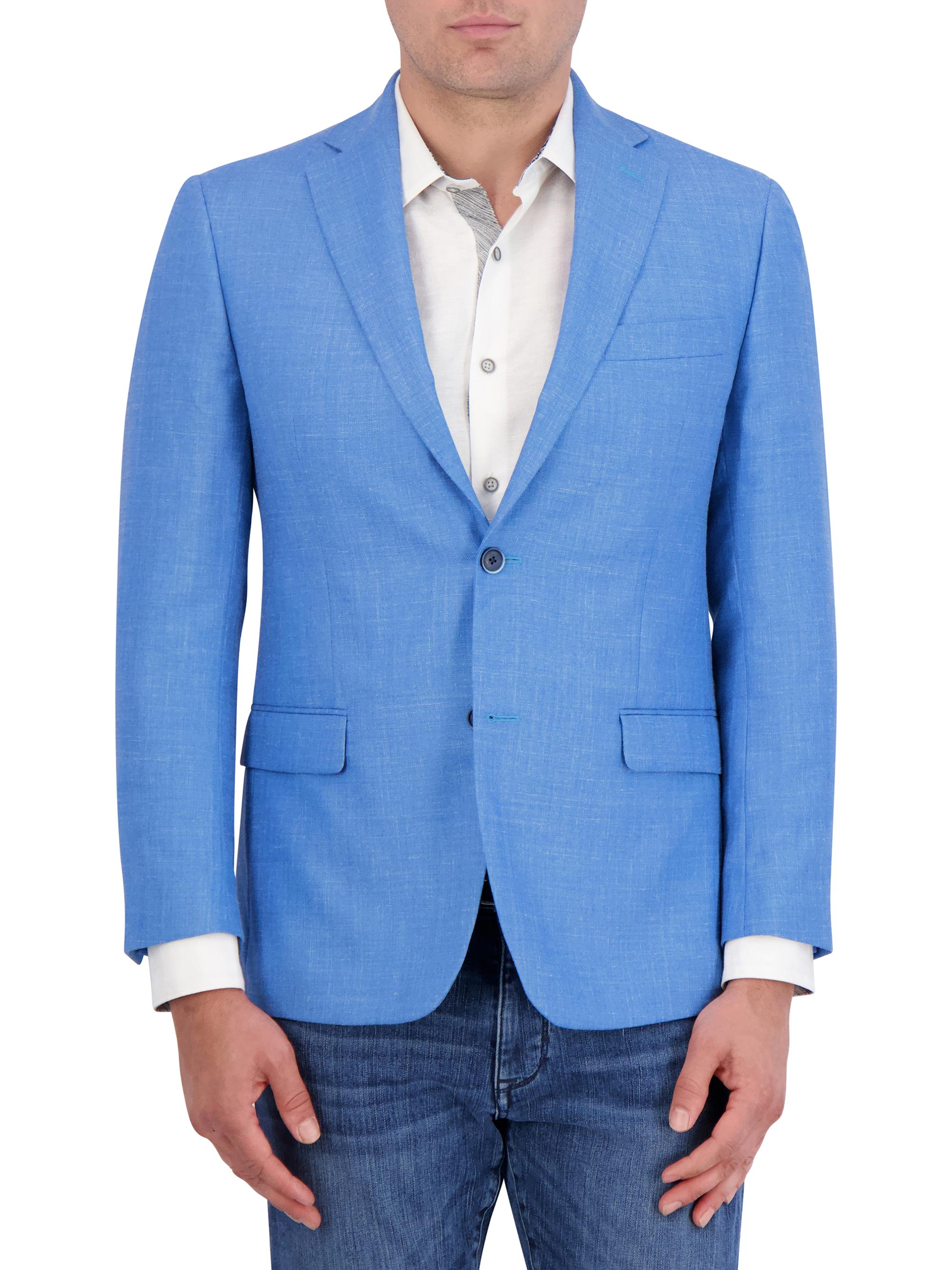 Robert Graham Men's Tremont Lightweight Wool-Blend Blazer - Blue
