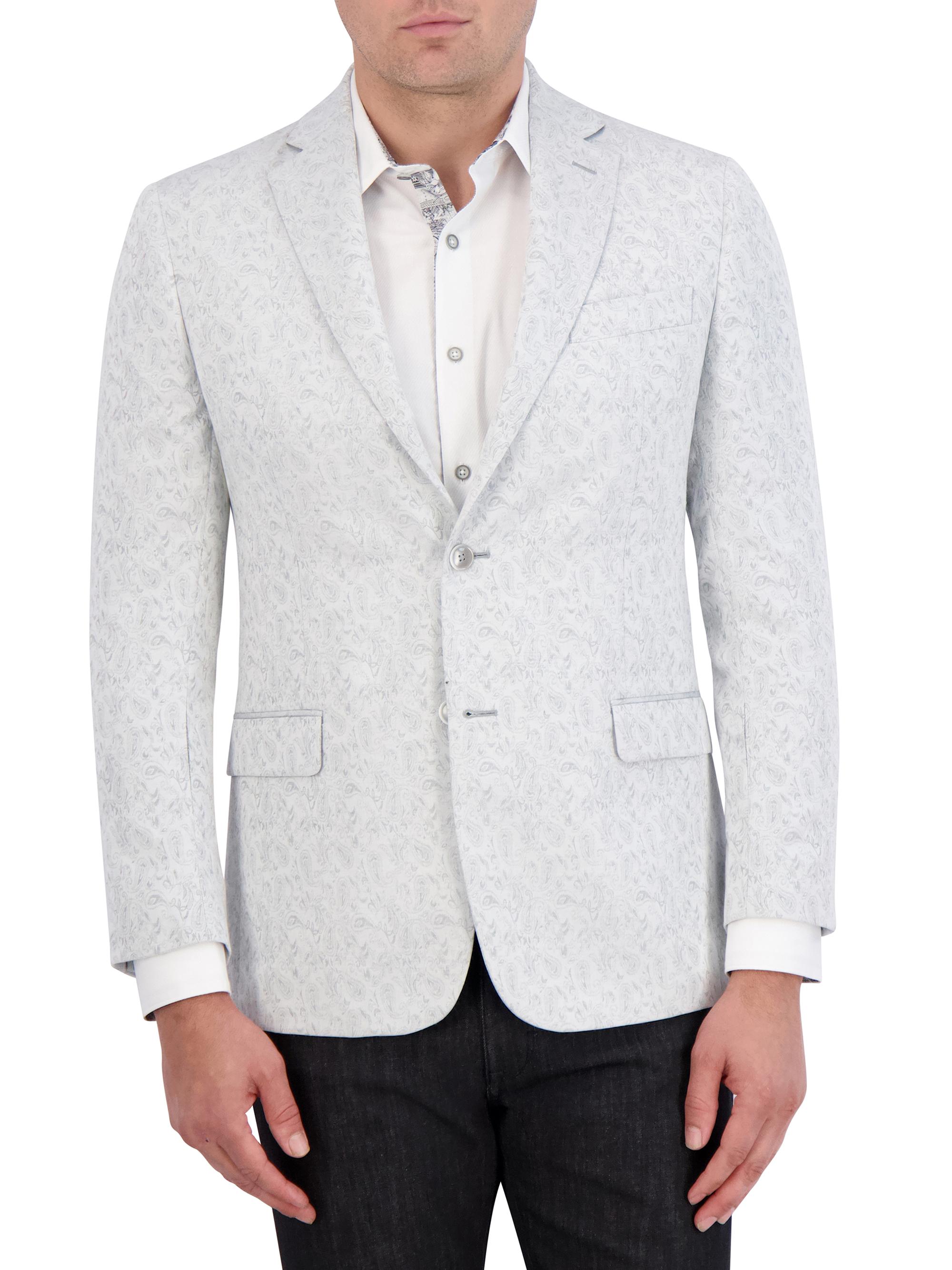 Robert Graham Men's Remy Woven Sport Jacket - Grey