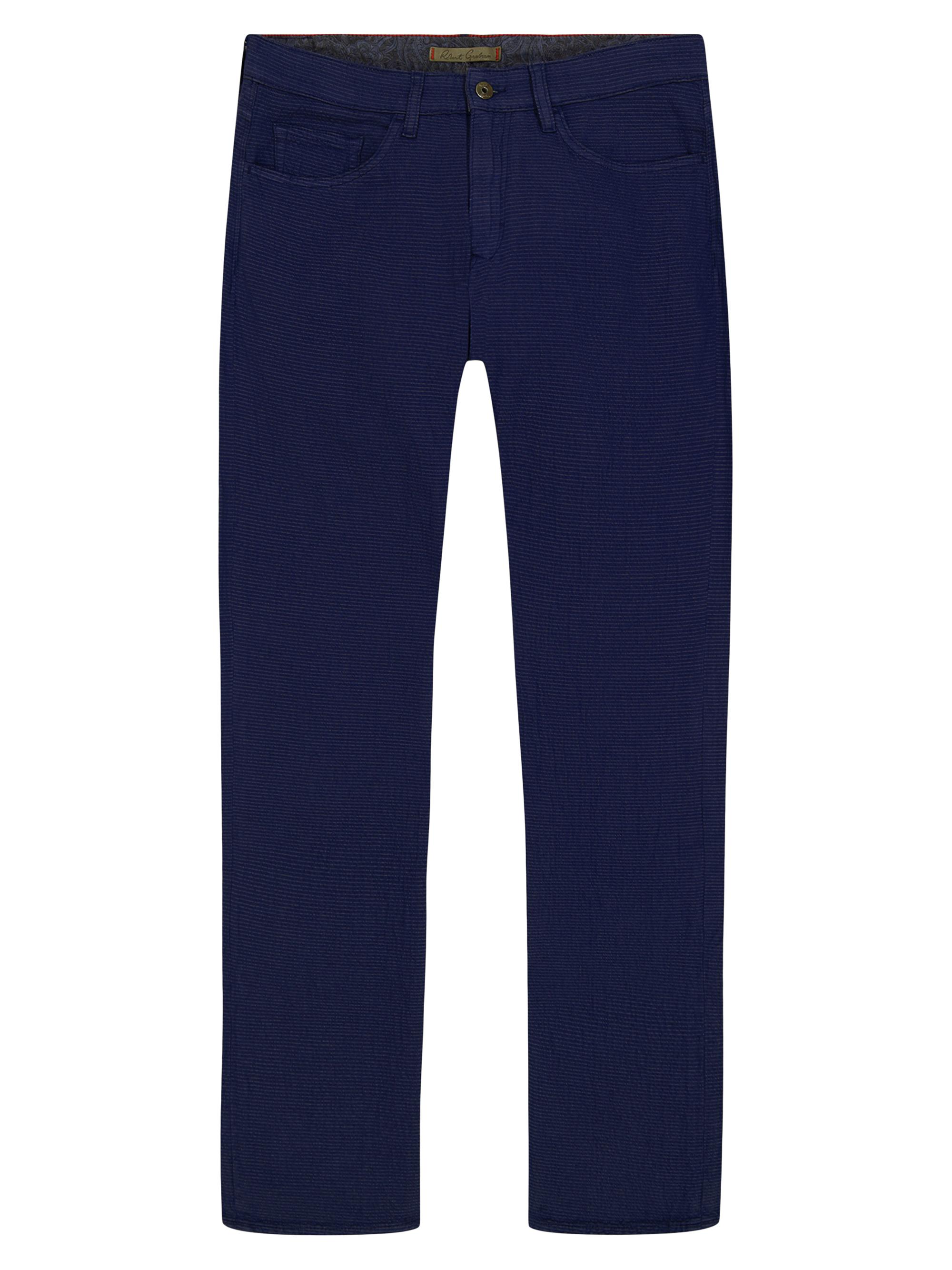 Robert Graham Men's Grant Seersucker Slim Pants - Navy