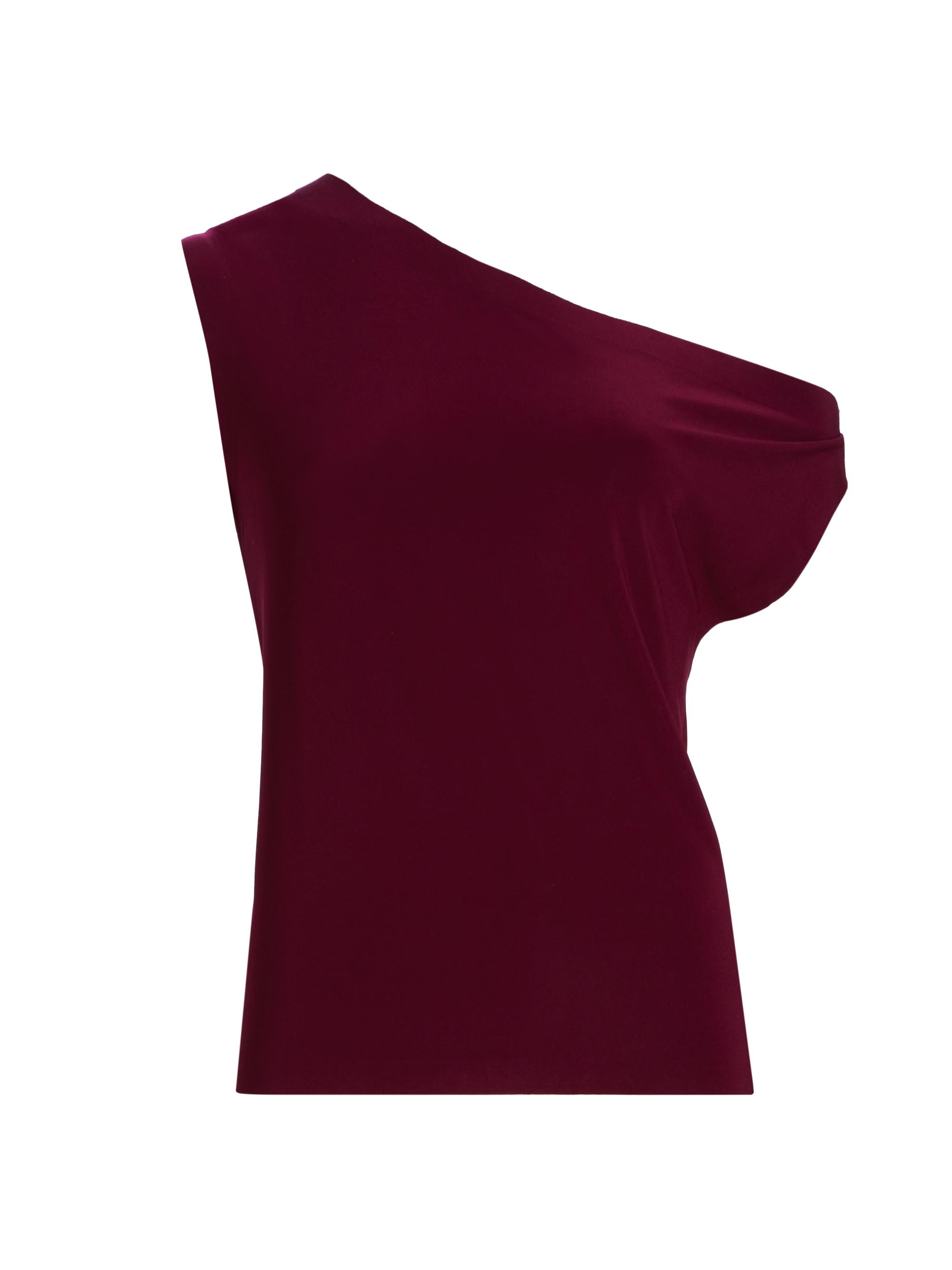 Norma Kamali Women's Drop Shoulder Top - Plum