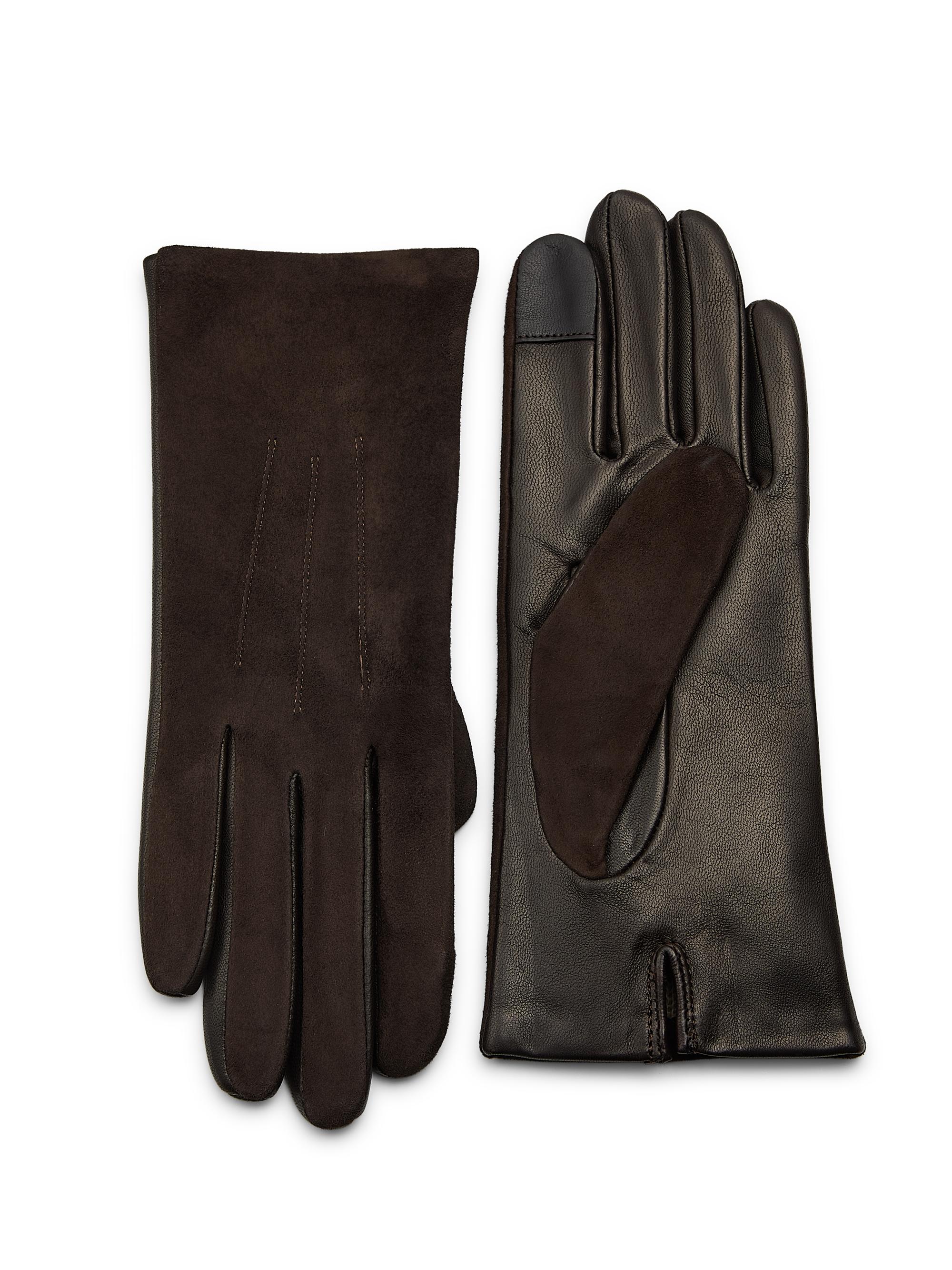 Burberry Rib-Cuff Leather Gloves | Saks Fifth Avenue