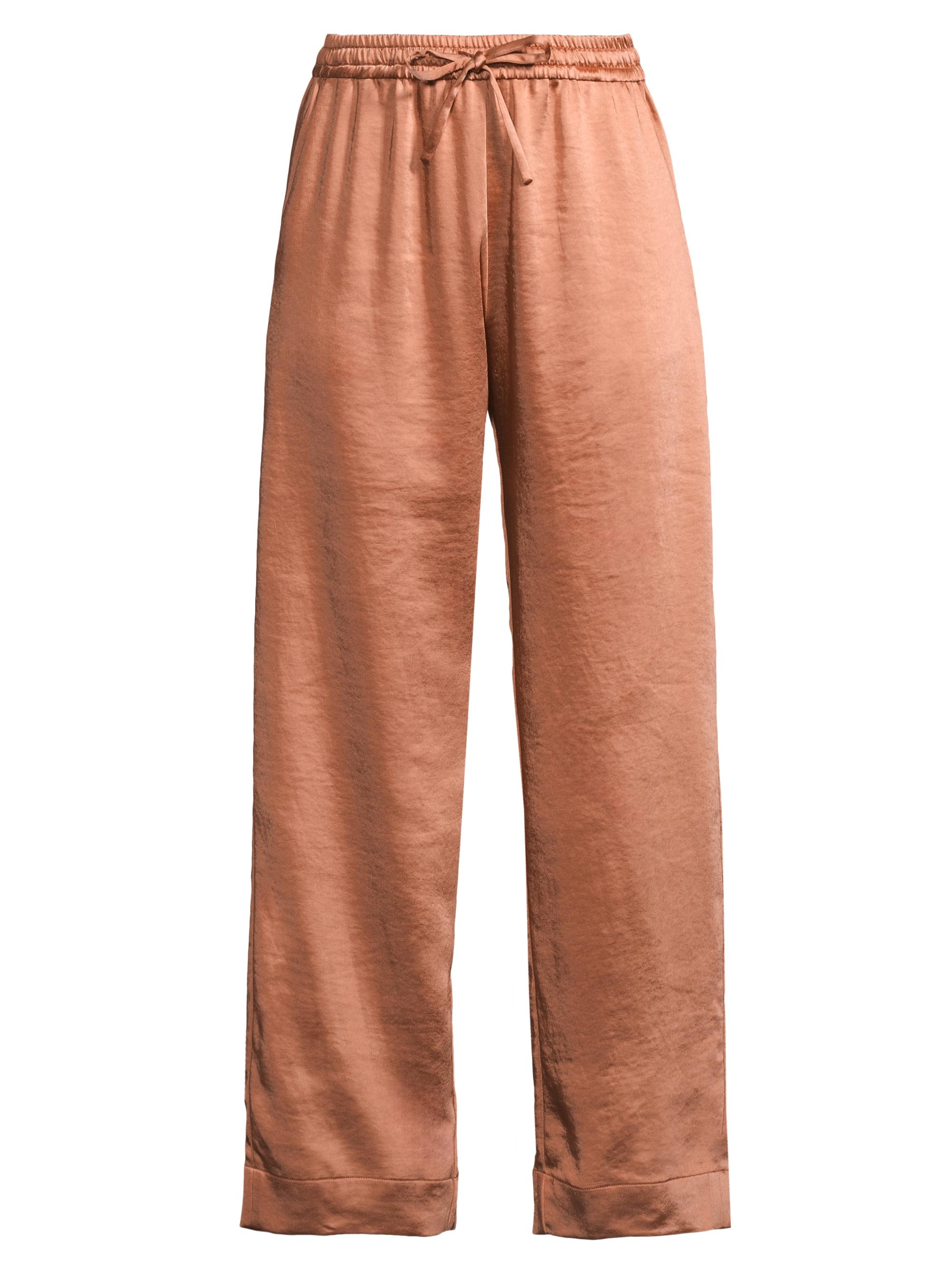 Karmamia Women's Garcia Elasticized Satin Pants - Ginger Rich Satin