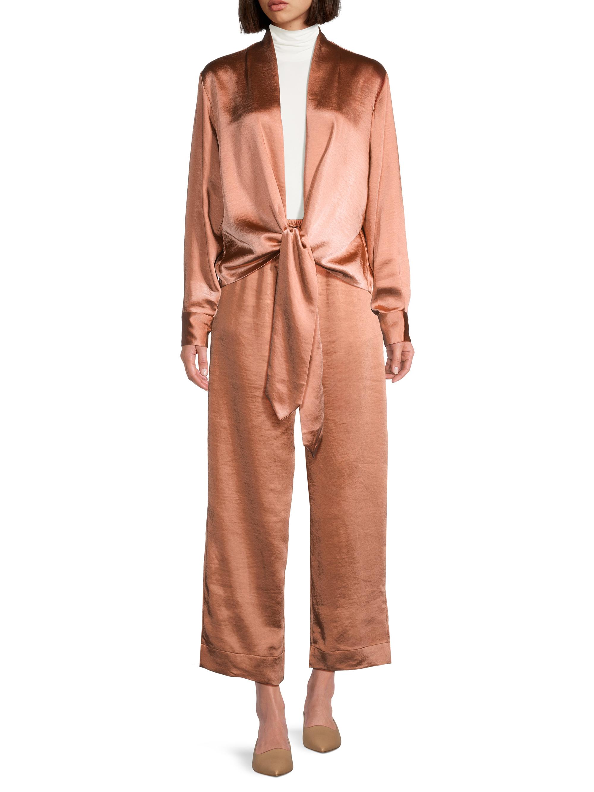 (*)様 CLARA SATIN TUCK PANTS ameri CLARA SATIN TUCK PANTS