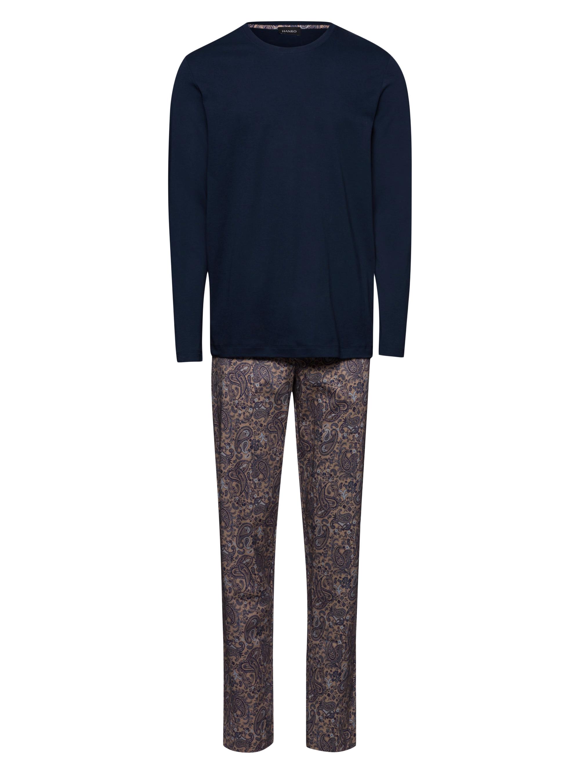 Hanro Men's Night & Day Paisley Cotton Pajamas - Sandy Paisley