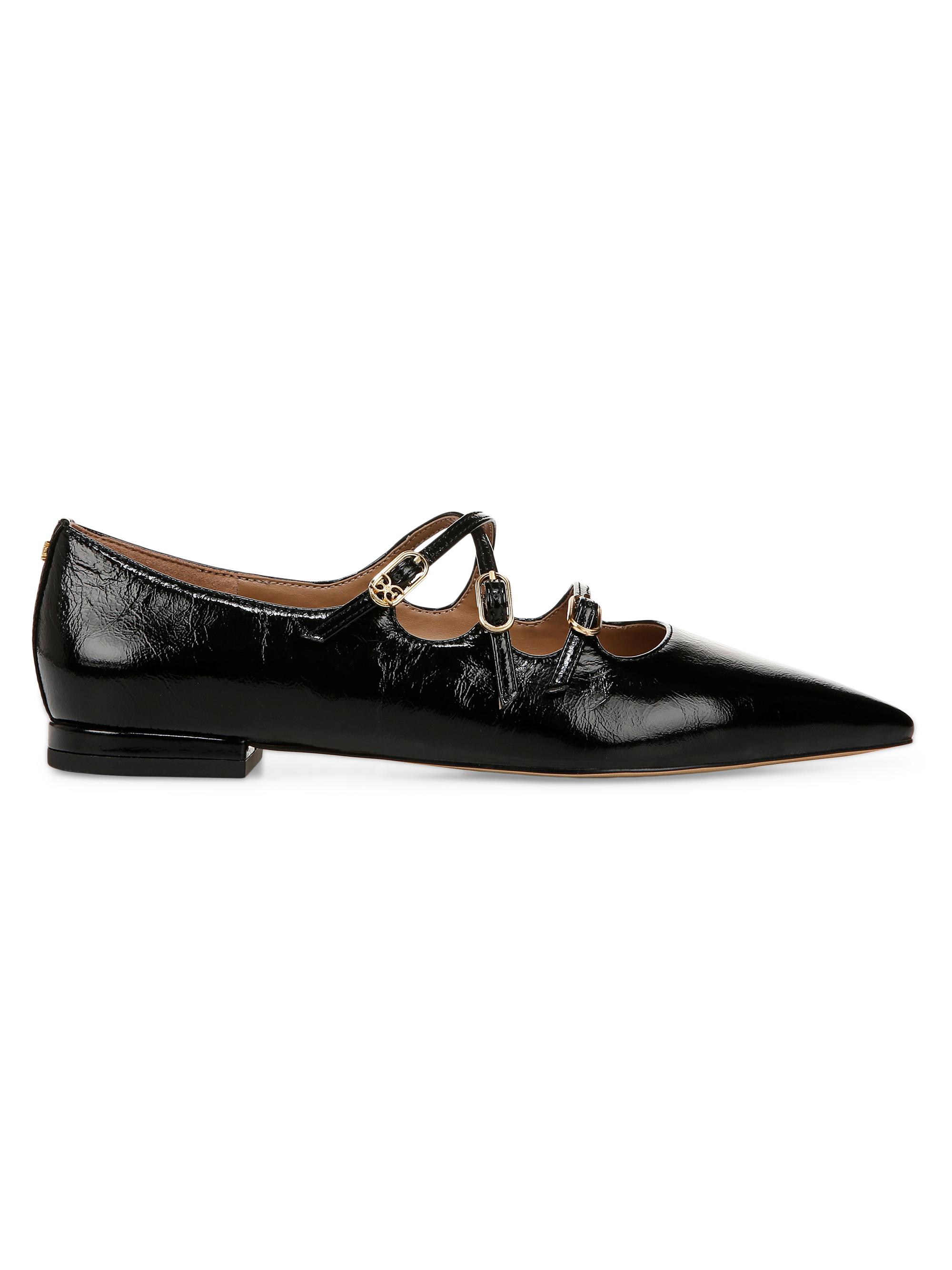 Sam Edelman Women's Cass Leather Ballet Flats - Black