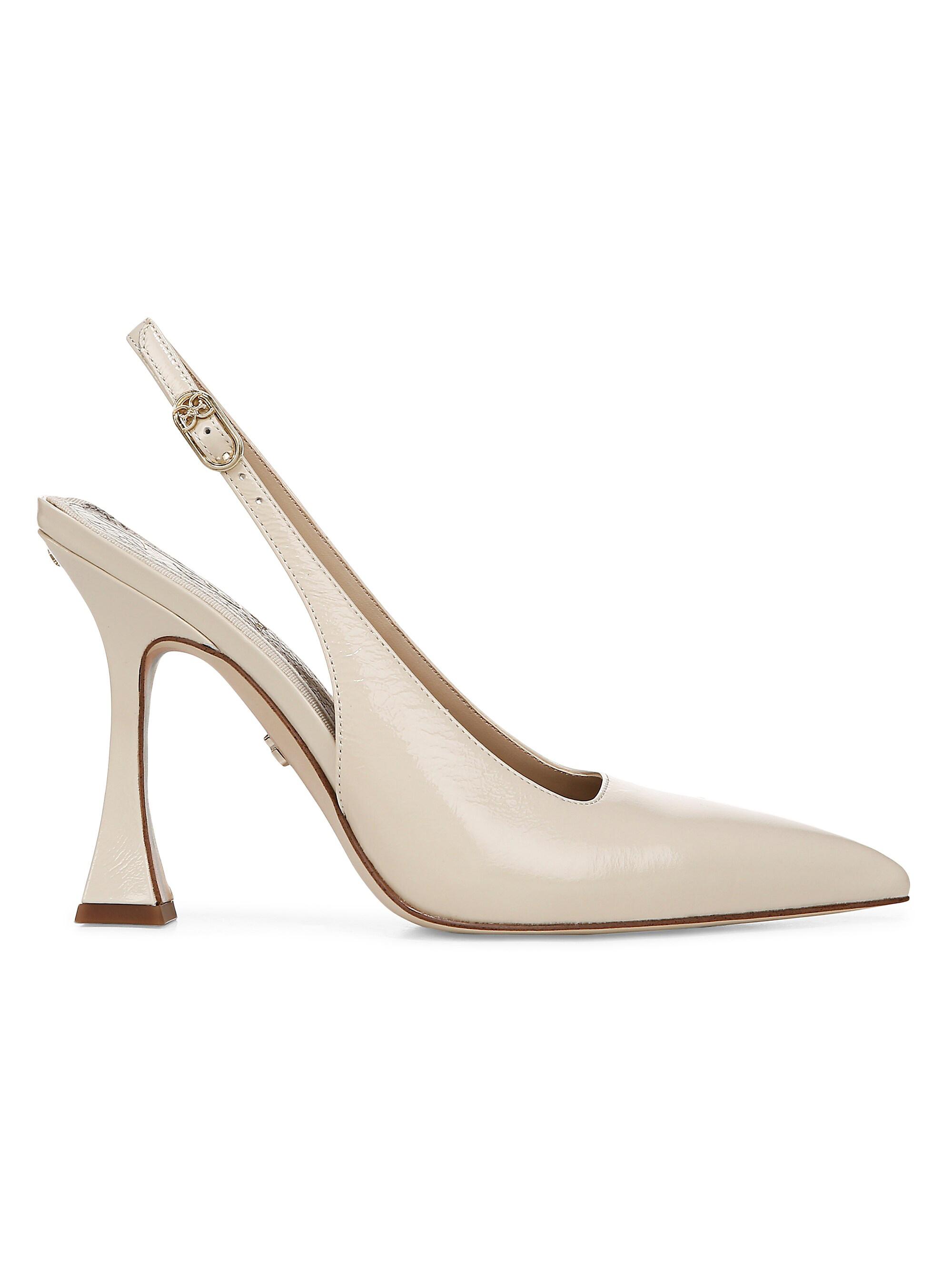Sam Edelman Women's Odette 5MM Leather Slingback Pumps - Alpine