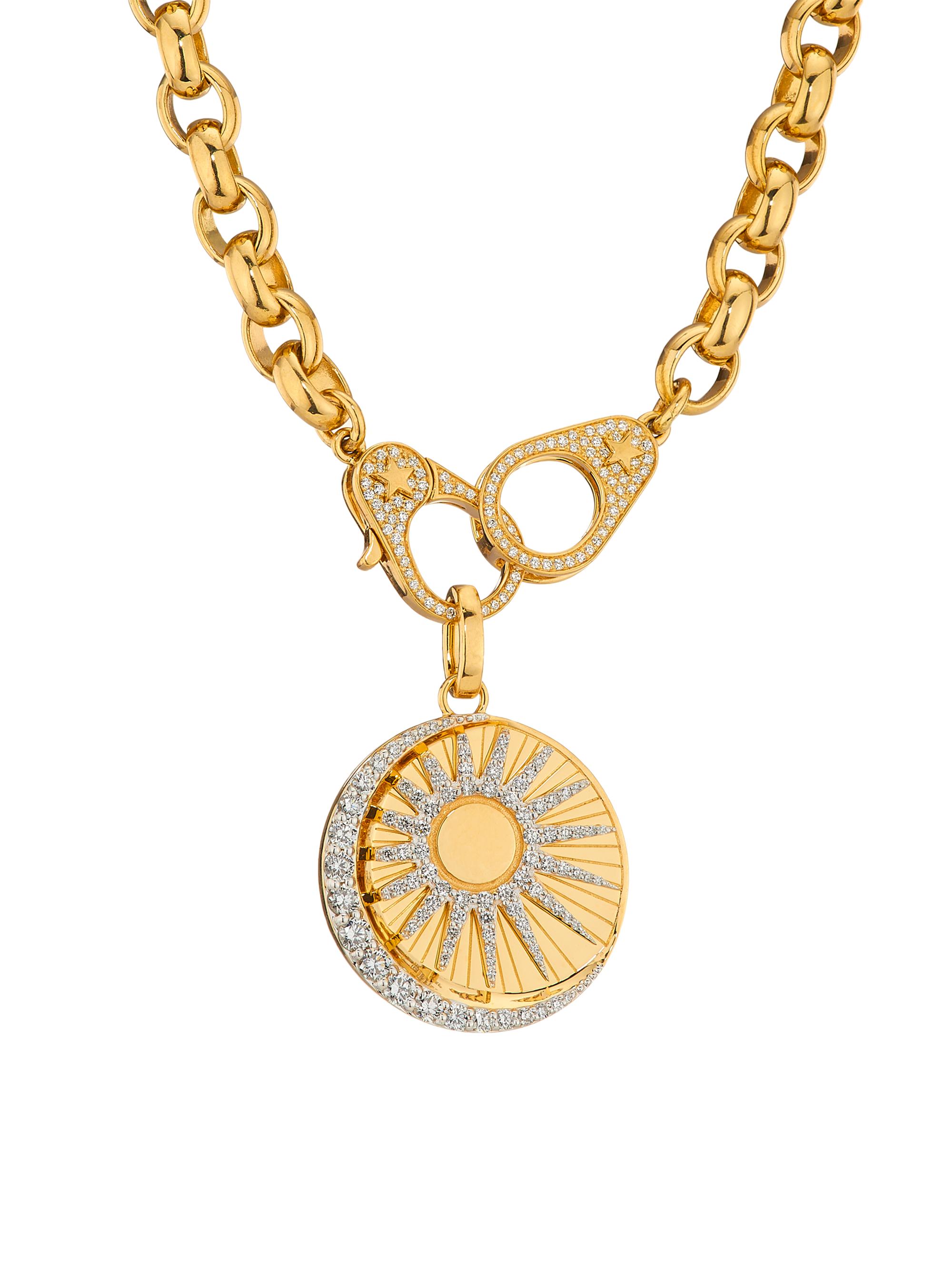 Foundrae Women's Balance 18K Yellow Gold & 1.04 TCW Diamond Belcher Chain Necklace - Yellowgold