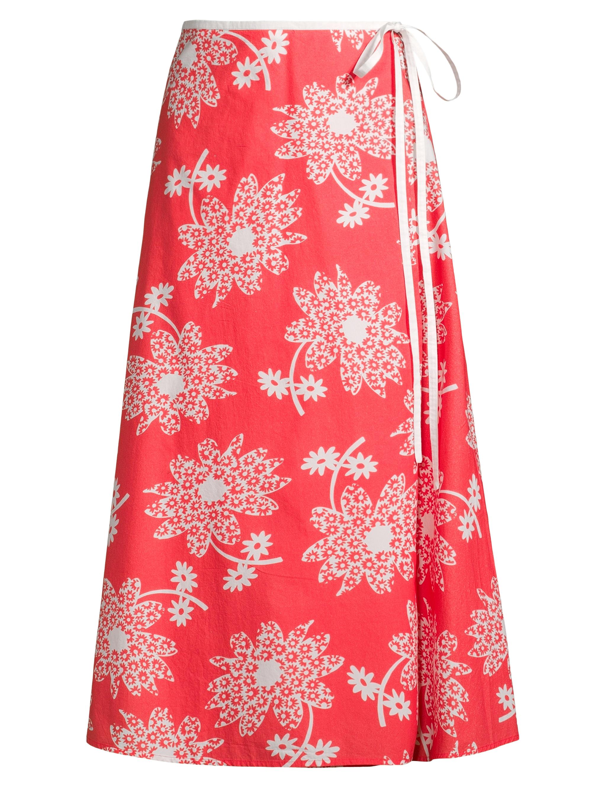 Ciao Lucia Women's Tacci Floral Cotton Midi-Skirt - Red Multi
