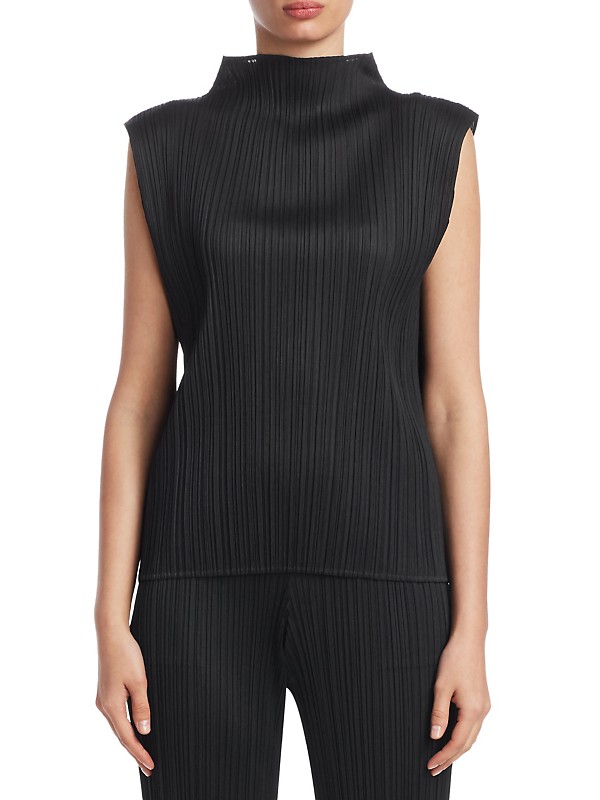 Shop Pleats Please Issey Miyake Basics High-Neck Top | Saks Shop Pleats Please Issey Miyake Basics High-Neck Top | Saks