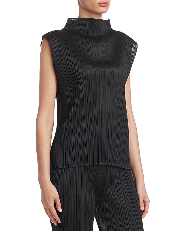Shop Pleats Please Issey Miyake Basics High-Neck Top | Saks Shop Pleats Please Issey Miyake Basics High-Neck Top | Saks