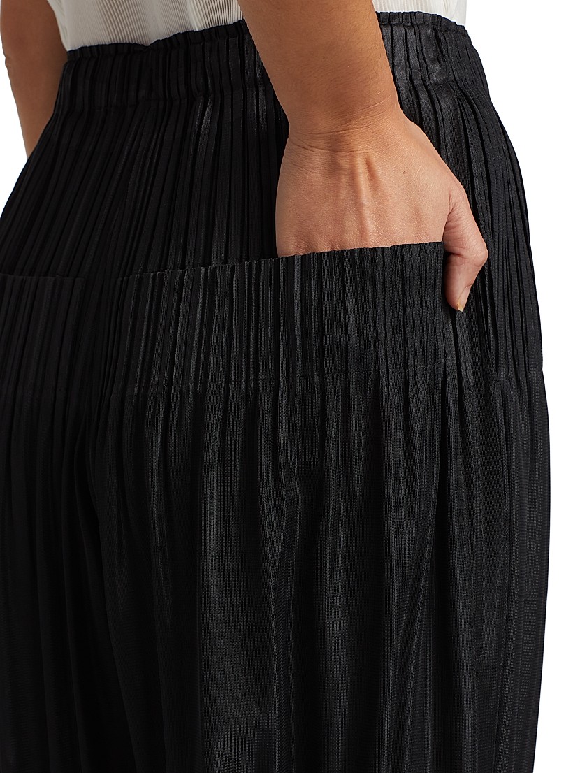 Shop Pleats Please Issey Miyake Fluffy Basics Tapered Pants Shop Pleats Please Issey Miyake Fluffy Basics Tapered Pants
