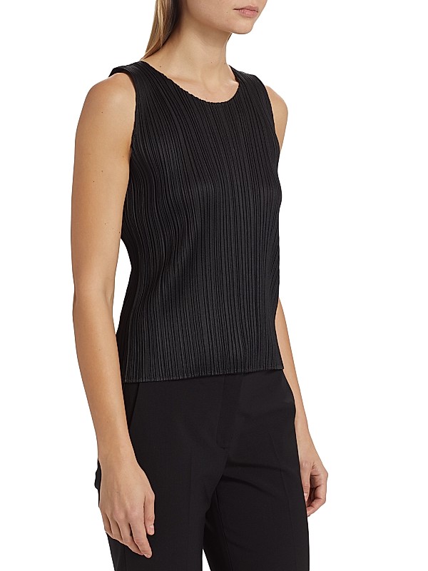 Shop Pleats Please Issey Miyake Pleated Shell Tank | Saks Shop Pleats Please Issey Miyake Pleated Shell Tank | Saks