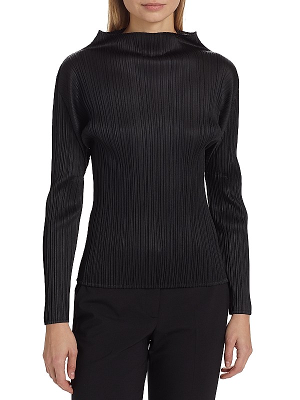 Shop Pleats Please Issey Miyake Basics Plissé Blouse | Saks Shop Pleats Please Issey Miyake Basics Plissé Blouse | Saks