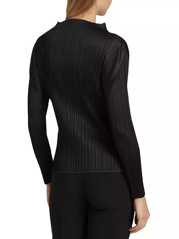 Shop Pleats Please Issey Miyake Basics Plissé Blouse | Saks Shop Pleats Please Issey Miyake Basics Plissé Blouse | Saks