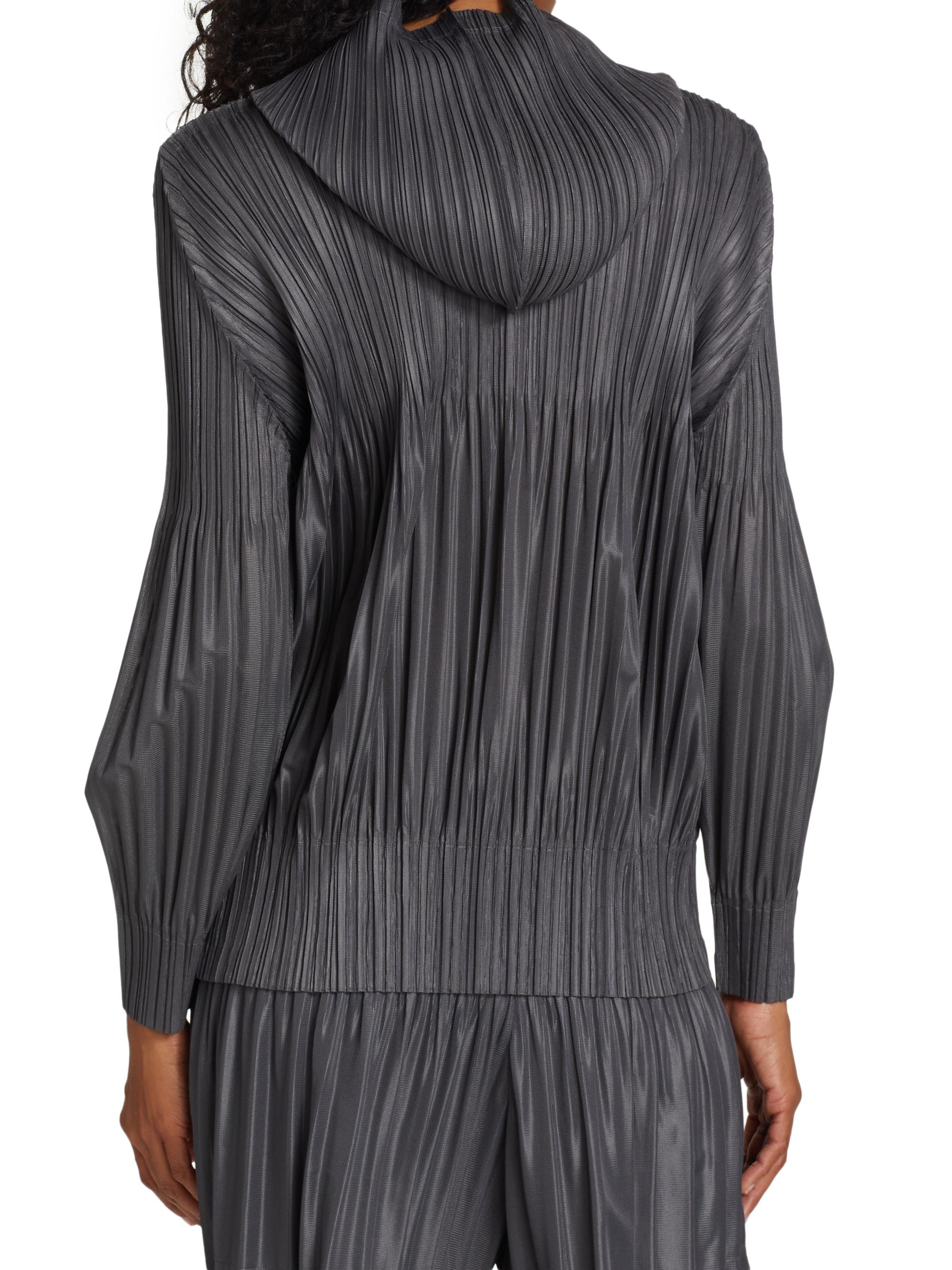 Pleats Please Issey Miyake Fluffy Basics Hooded Jacket | Saks