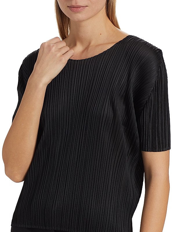 Shop Pleats Please Issey Miyake Basics Plissé T-Shirt | Saks Shop Pleats Please Issey Miyake Basics Plissé T-Shirt | Saks