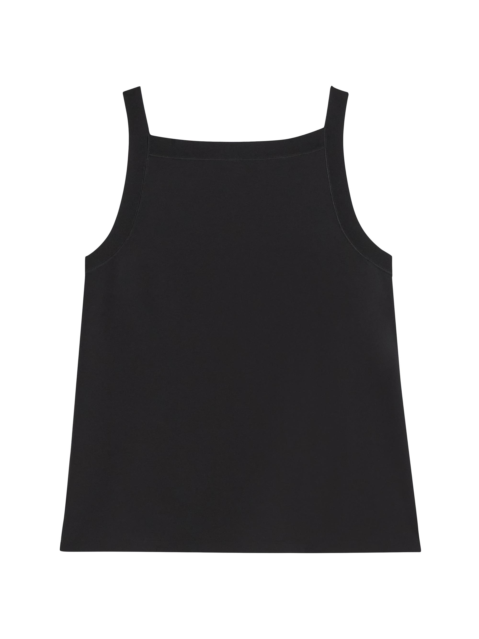 Theory Women's Knit Square Neck Tank - Black