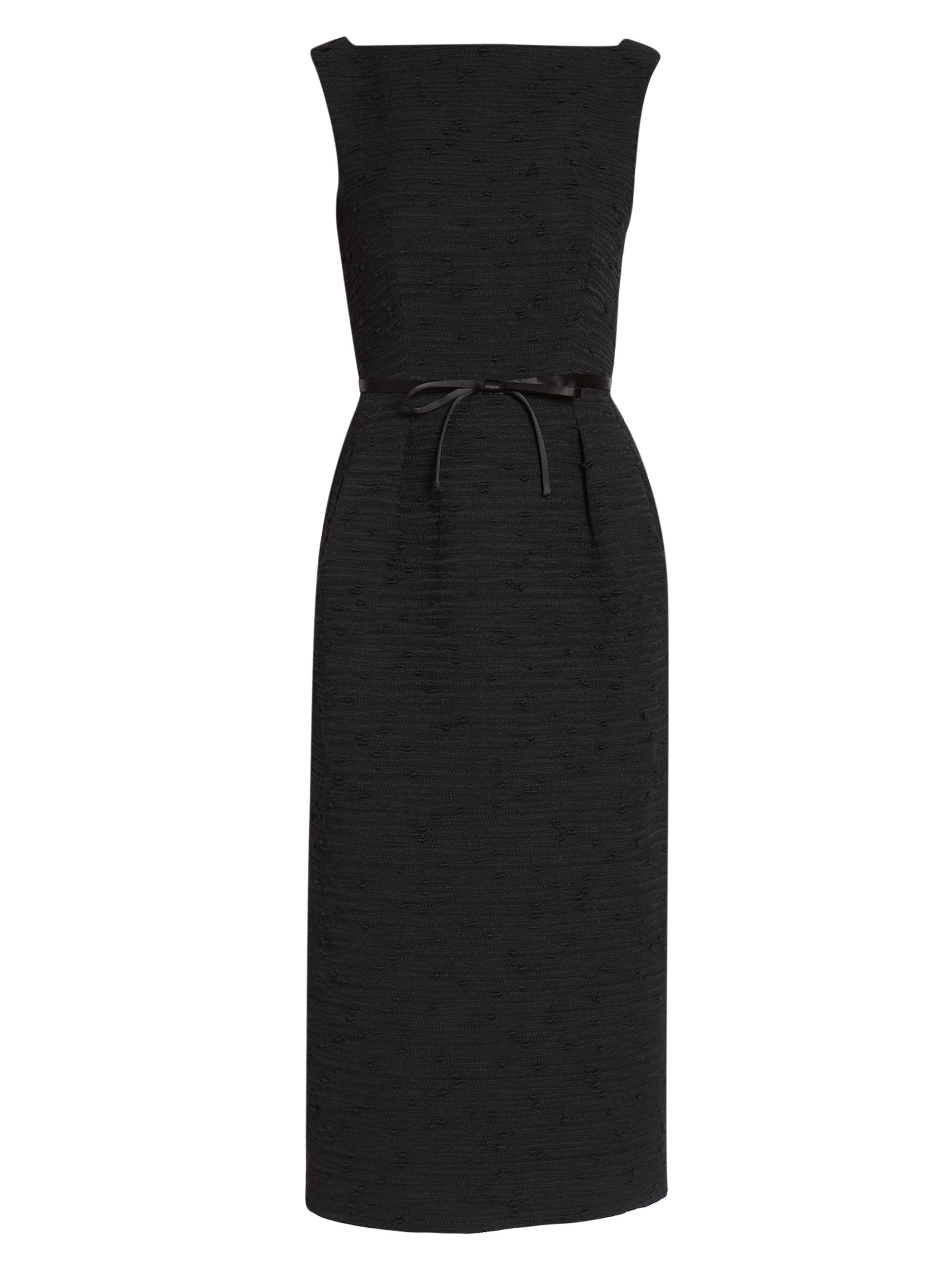 Erdem Women's Tweed Bow Sleeveless Midi-Dress - Black